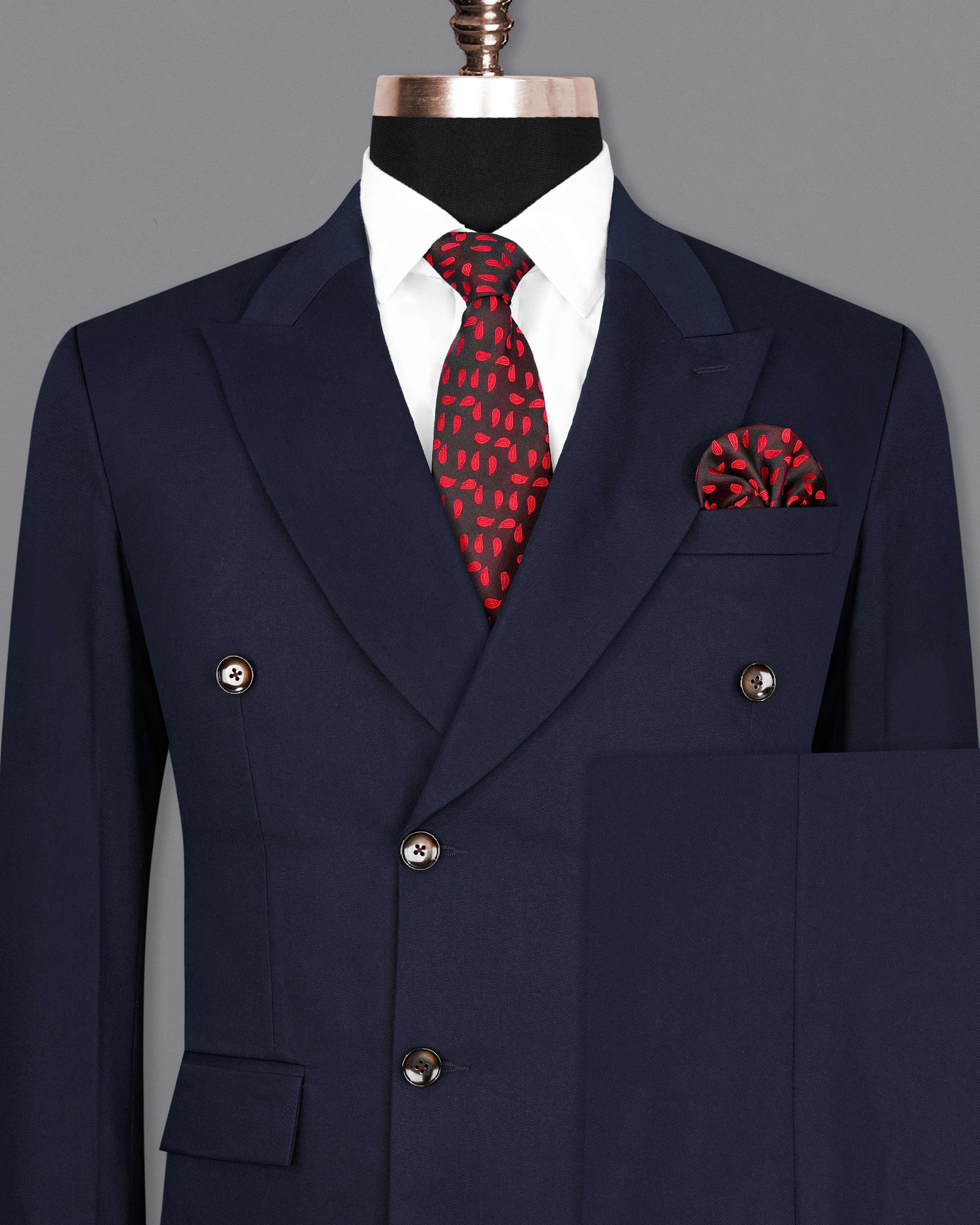 Midnight Blue Double Breasted Suit