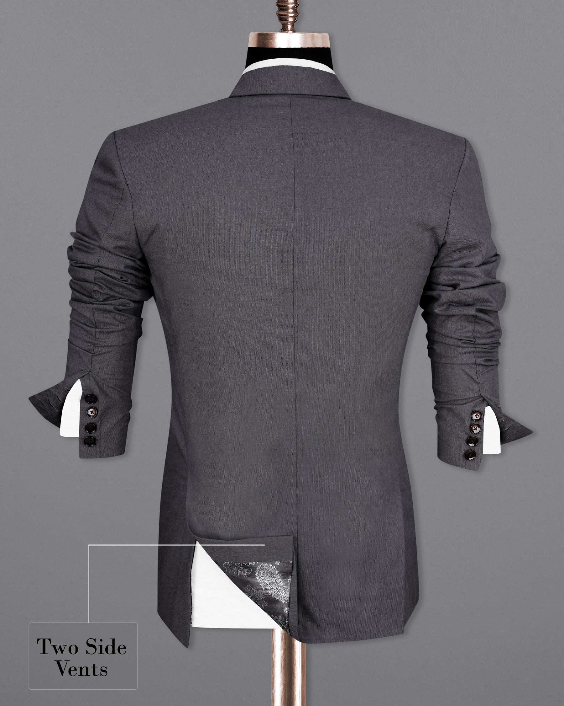 Wenge Gray Double Breasted Suit