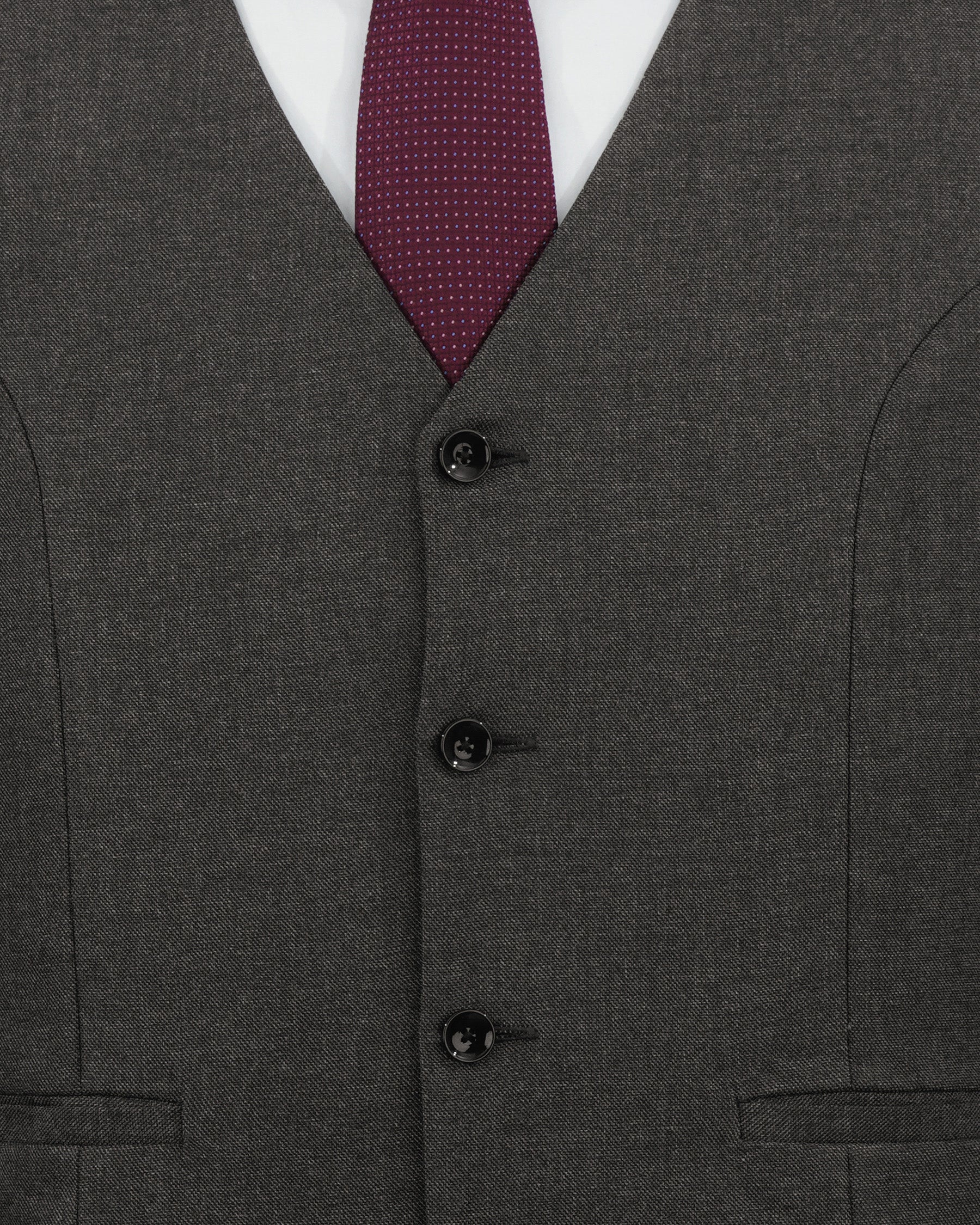 Armadillo Gray Belt Closure Wool Rich Designer Suit