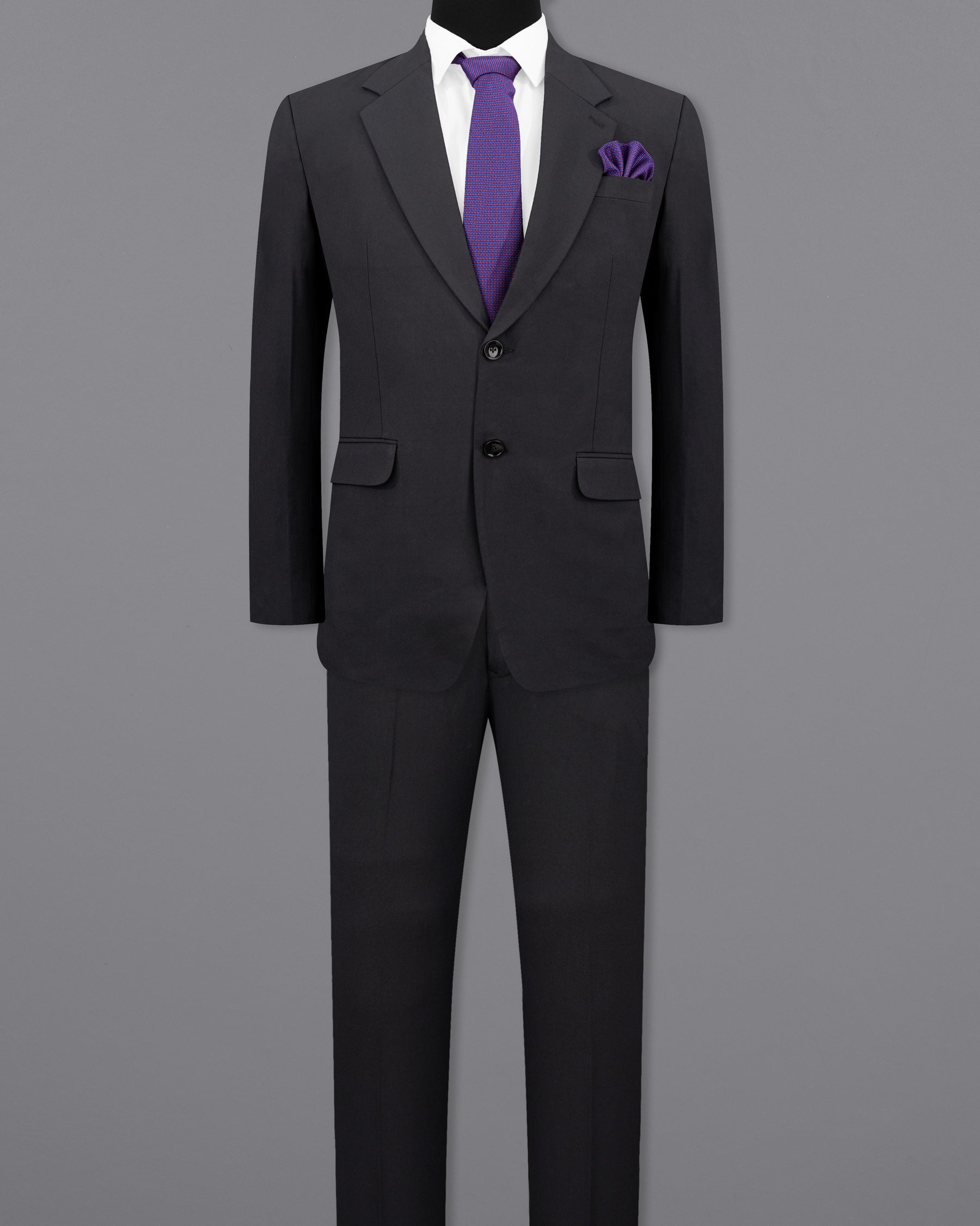 Jaguar Black Single Breasted Suit