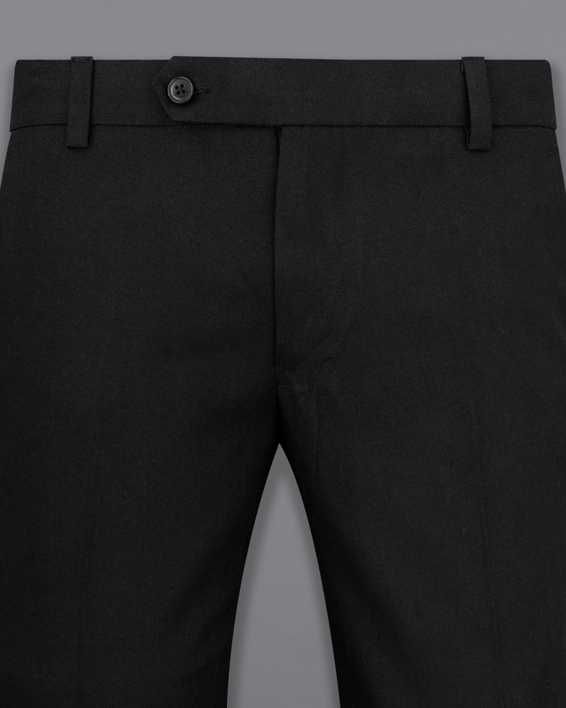 Jade Black Wool Rich Single Breasted Suit