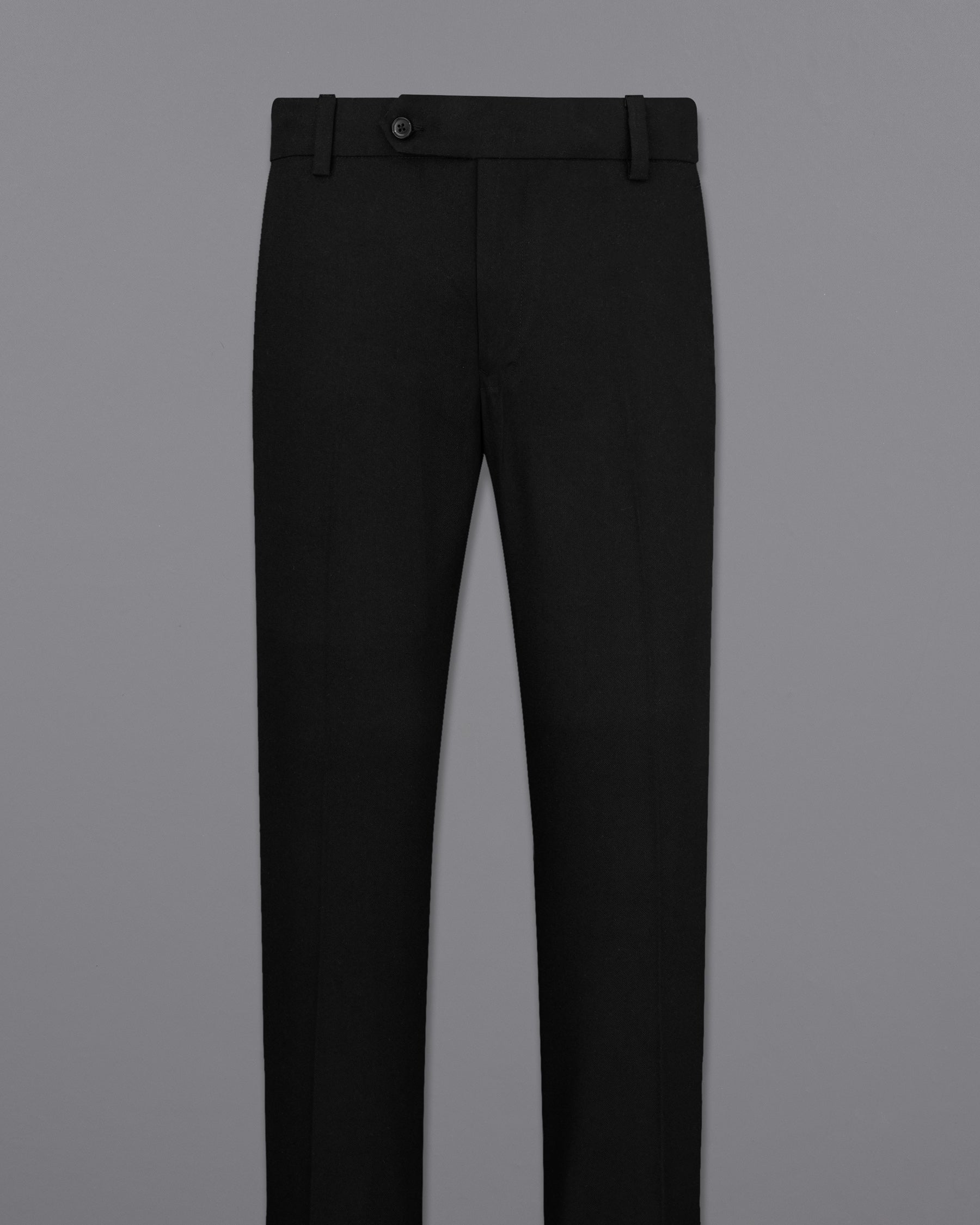 Jade Black Wool Rich Single Breasted Suit