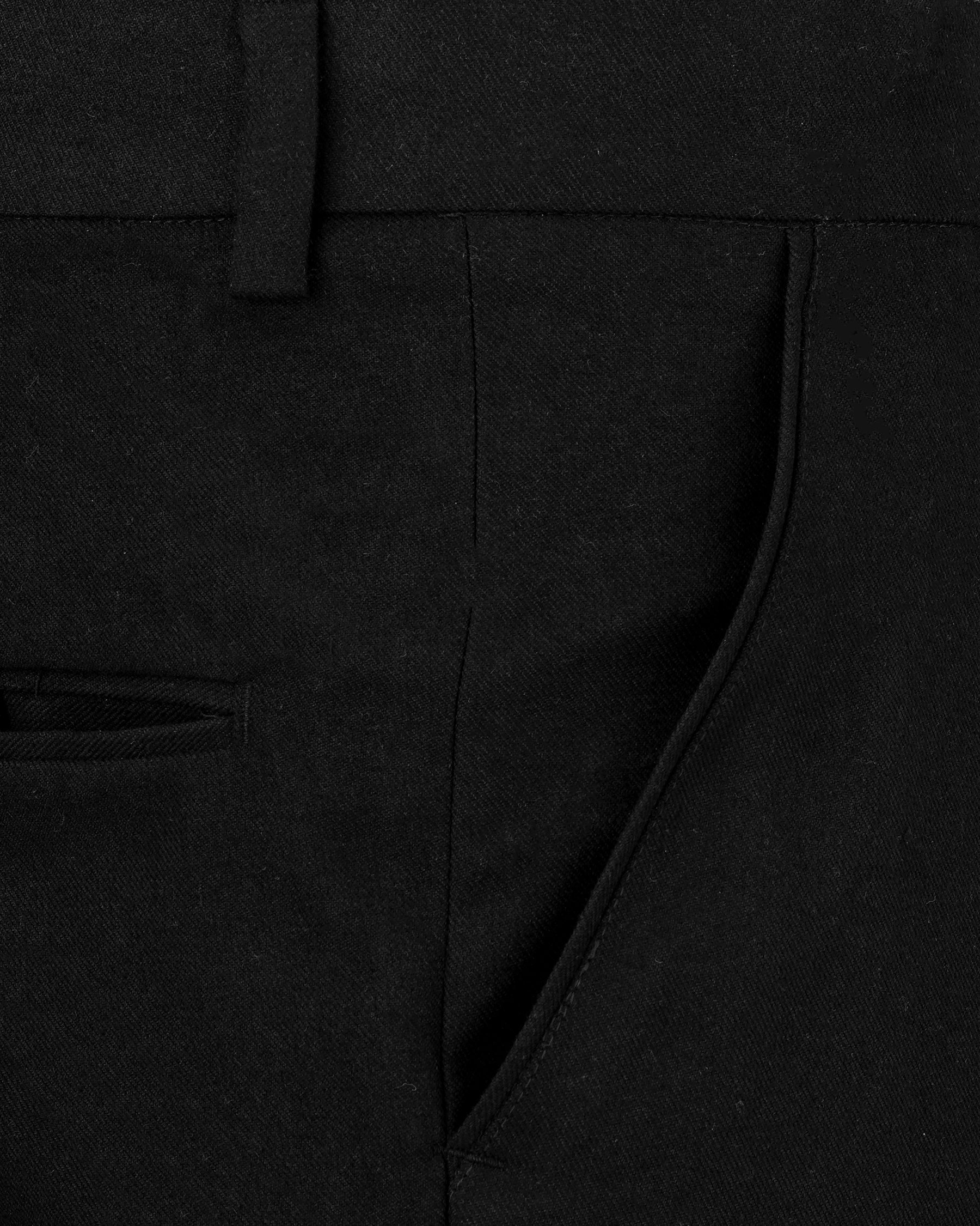 Jade Black Wool Rich Single Breasted Suit