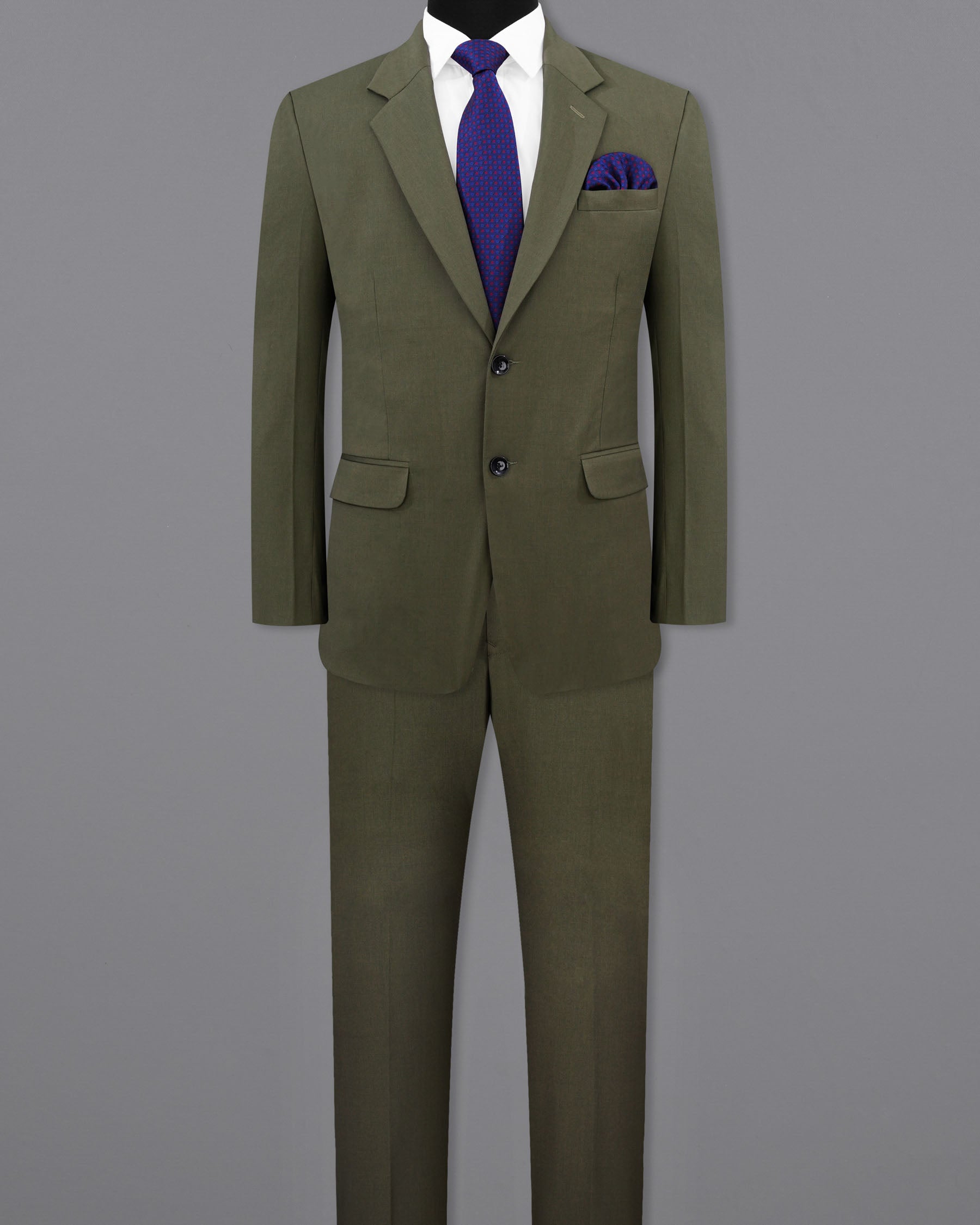 Rifle Green Single Breasted Suit