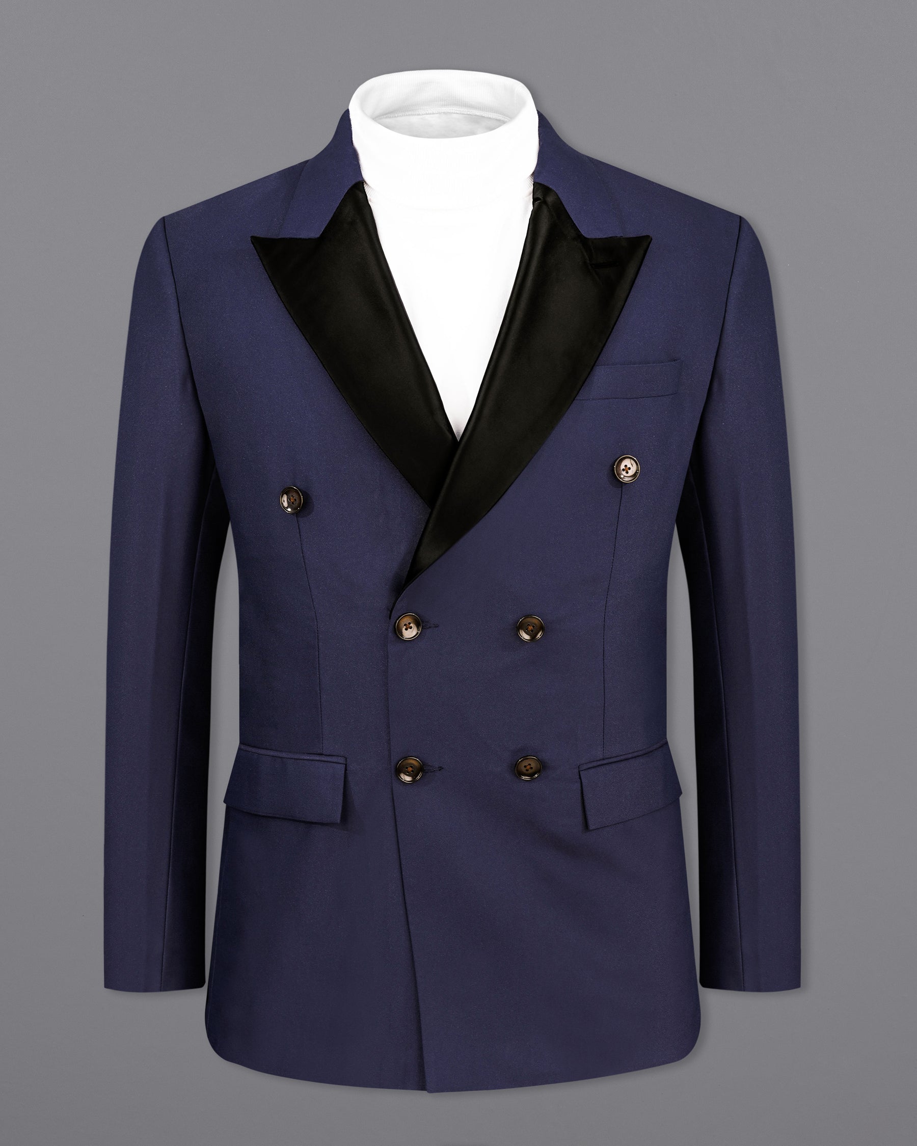 Bleached Cedar Blue Plain-Solid Premium Terry Rayon Double