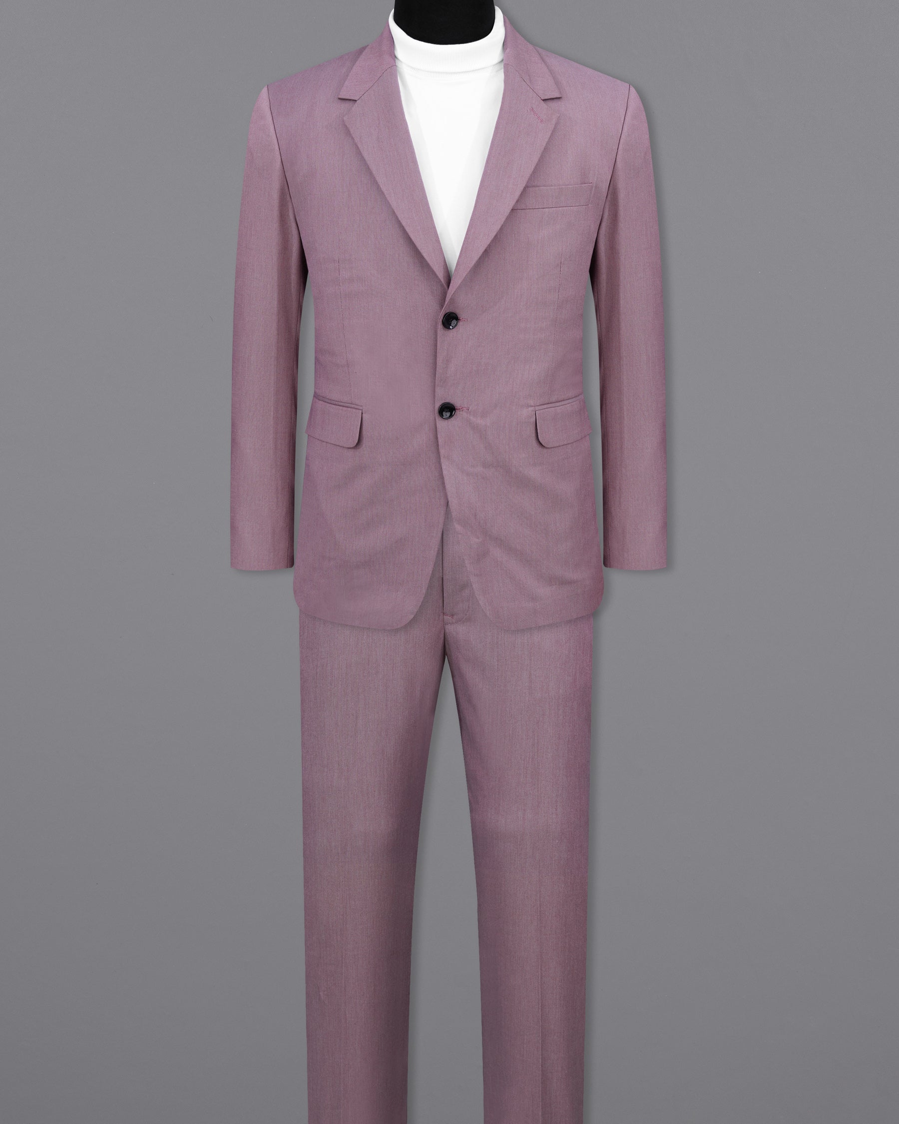 Cinereous Pink Premium Cotton Single Breasted Suit ST2146-SB-36, ST2146-SB-38, ST2146-SB-40, ST2146-SB-42, ST2146-SB-44, ST2146-SB-46, ST2146-SB-48, ST2146-SB-50, ST2146-SB-52, ST2146-SB-54, ST2146-SB-56, ST2146-SB-58, ST2146-SB-60