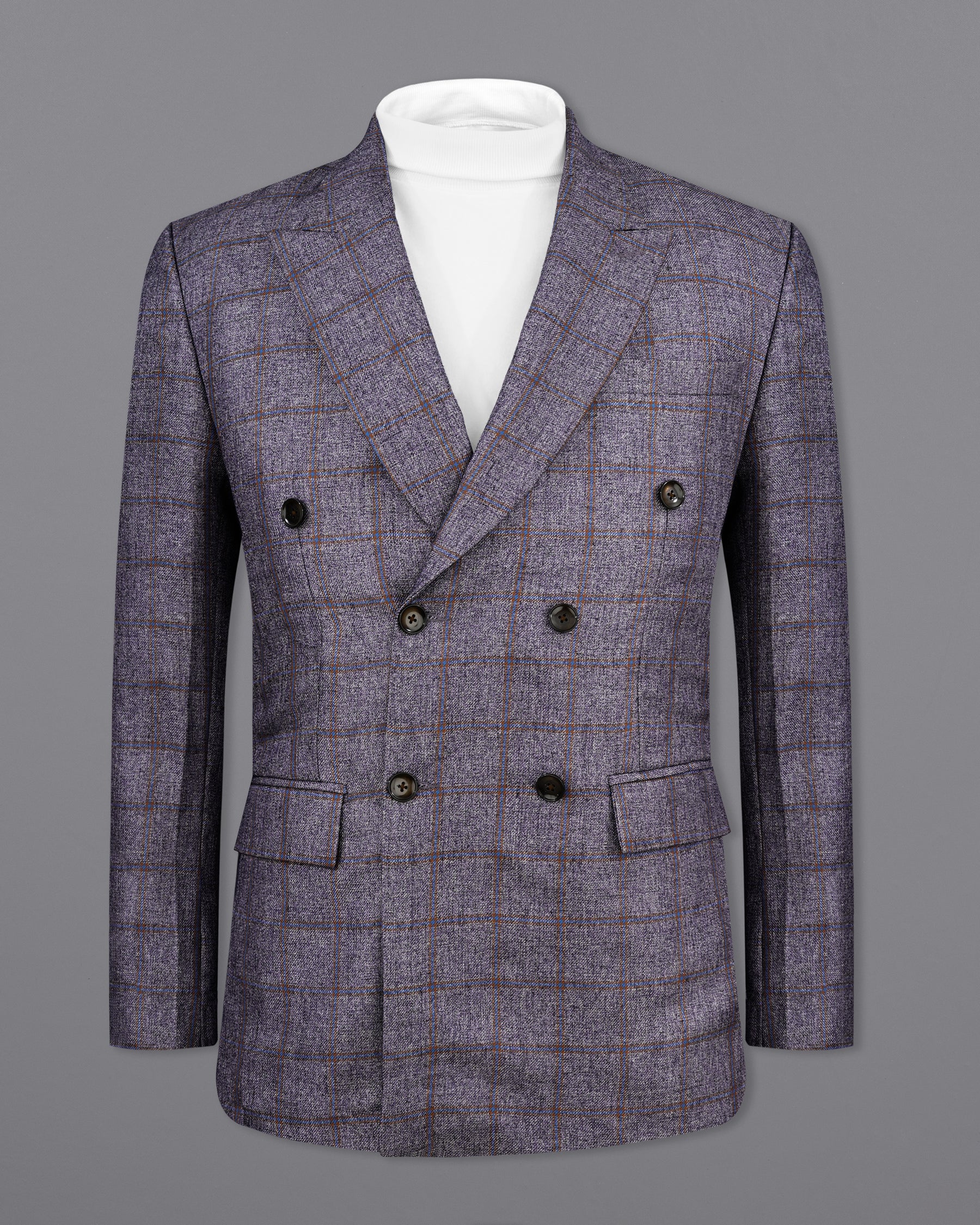 Mobster Gray Windowpane Double Breasted Suit  ST2153-DB-36, ST2153-DB-38, ST2153-DB-40, ST2153-DB-42, ST2153-DB-44, ST2153-DB-46, ST2153-DB-48, ST2153-DB-50, ST2153-DB-52, ST2153-DB-54, ST2153-DB-56, ST2153-DB-58, ST2153-DB-60
