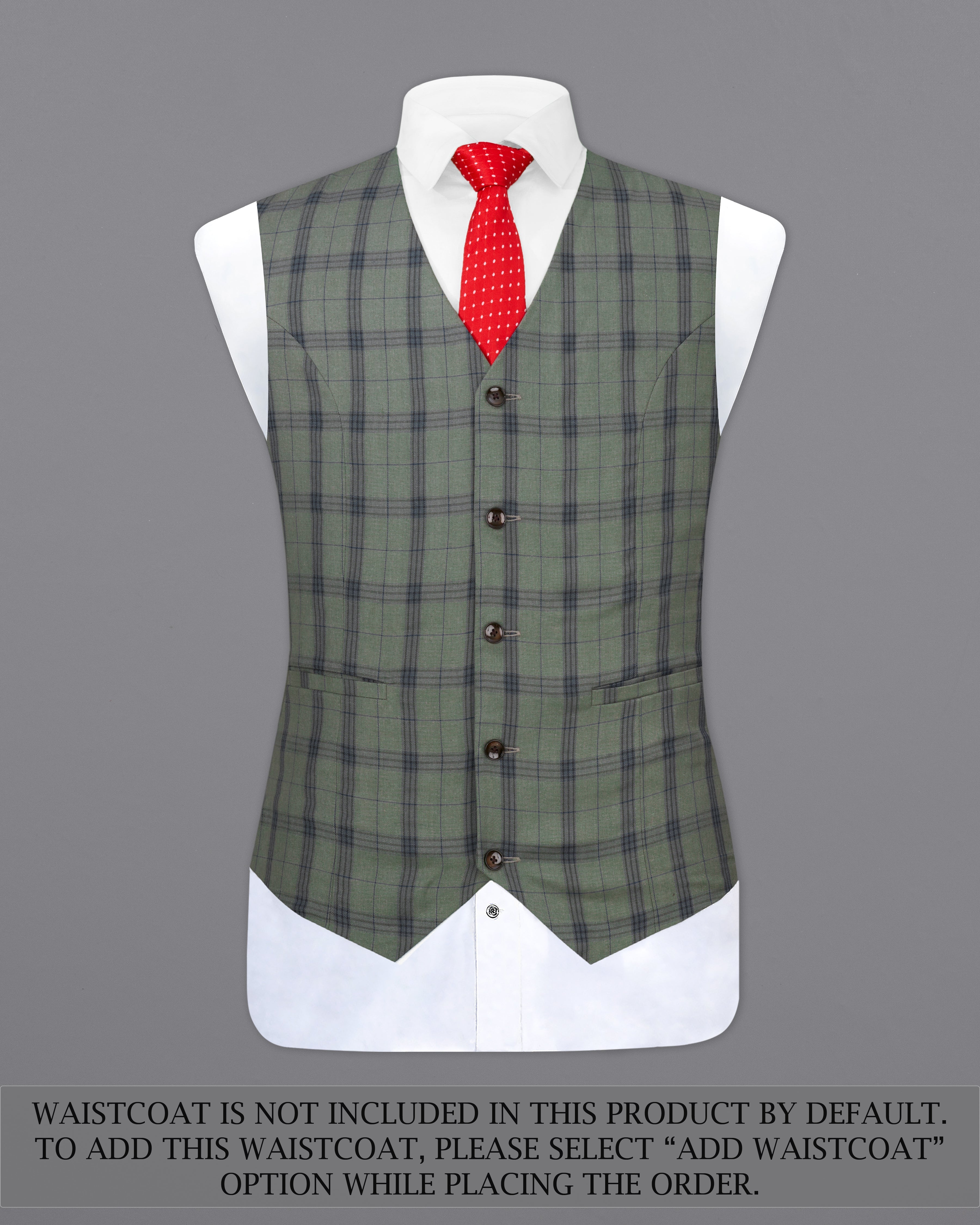 Limed Green and Martinique Blue Plaid Double Breasted Suit