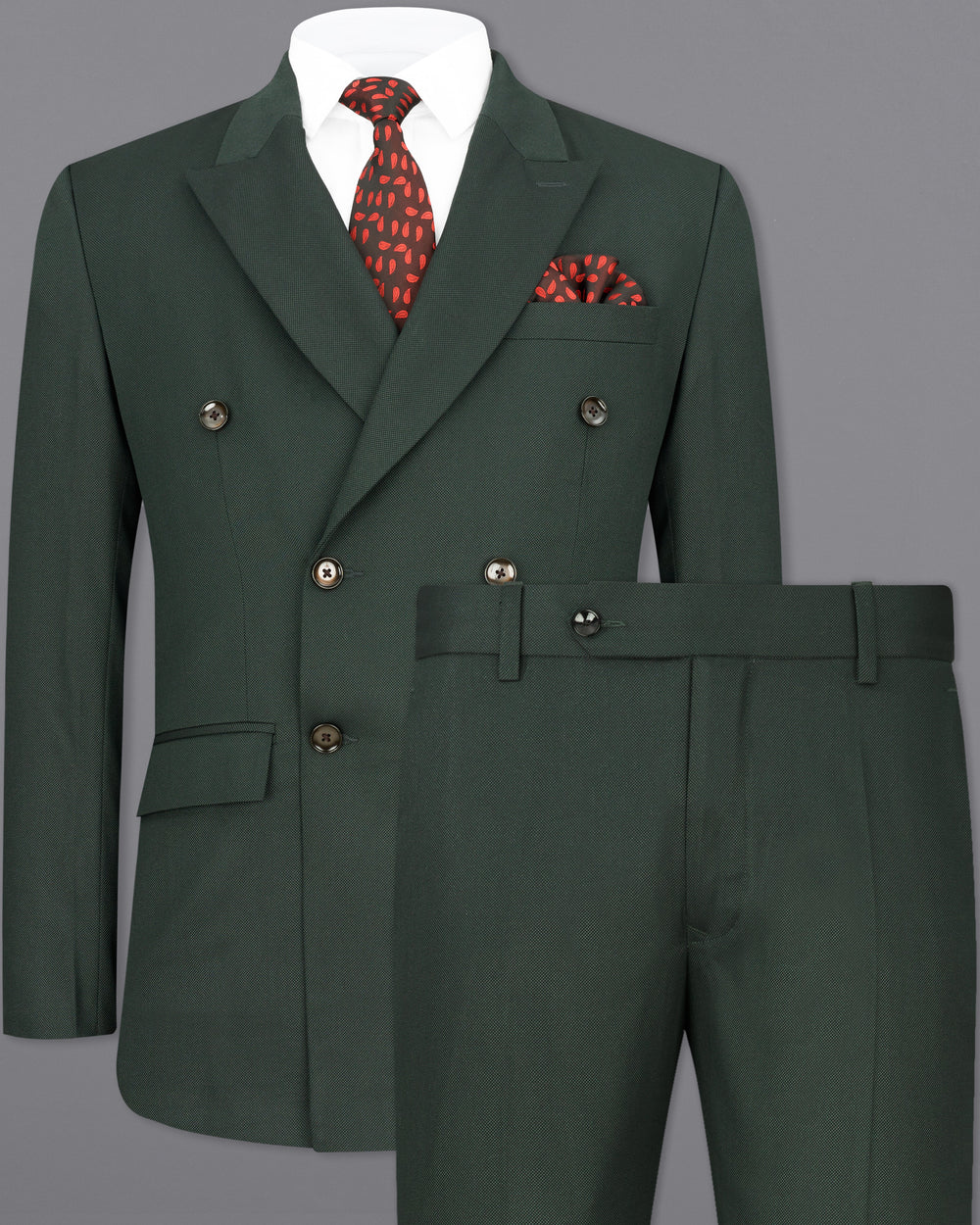 HEAVY METAL GREEN DOUBLE BREASTED SUIT