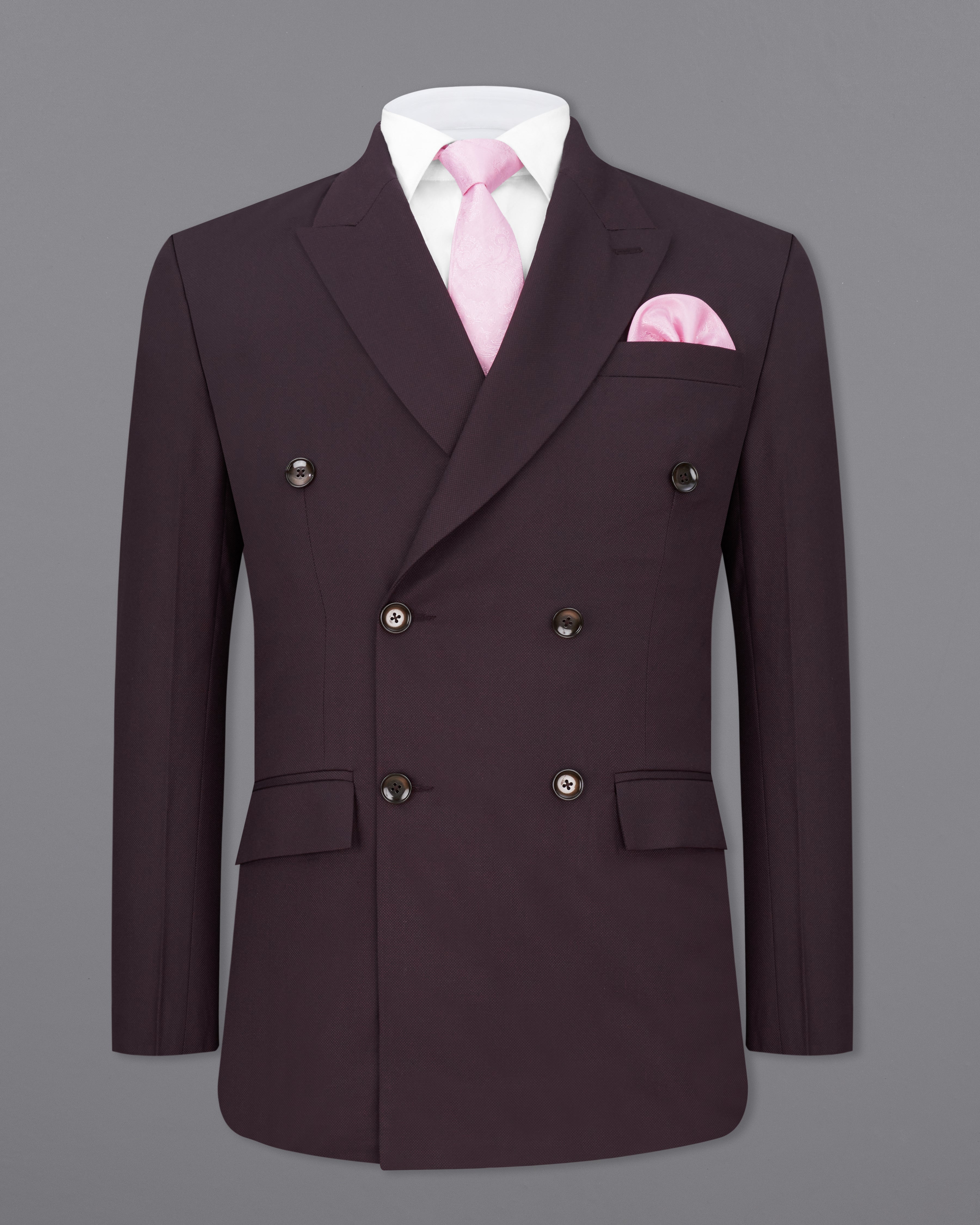 Aubergine Maroon Double Breasted Suit ST2289-DB-36, ST2289-DB-38, ST2289-DB-40, ST2289-DB-42, ST2289-DB-44, ST2289-DB-46, ST2289-DB-48, ST2289-DB-50, ST2289-DB-52, ST2289-DB-54, ST2289-DB-56, ST2289-DB-58, ST2289-DB-60