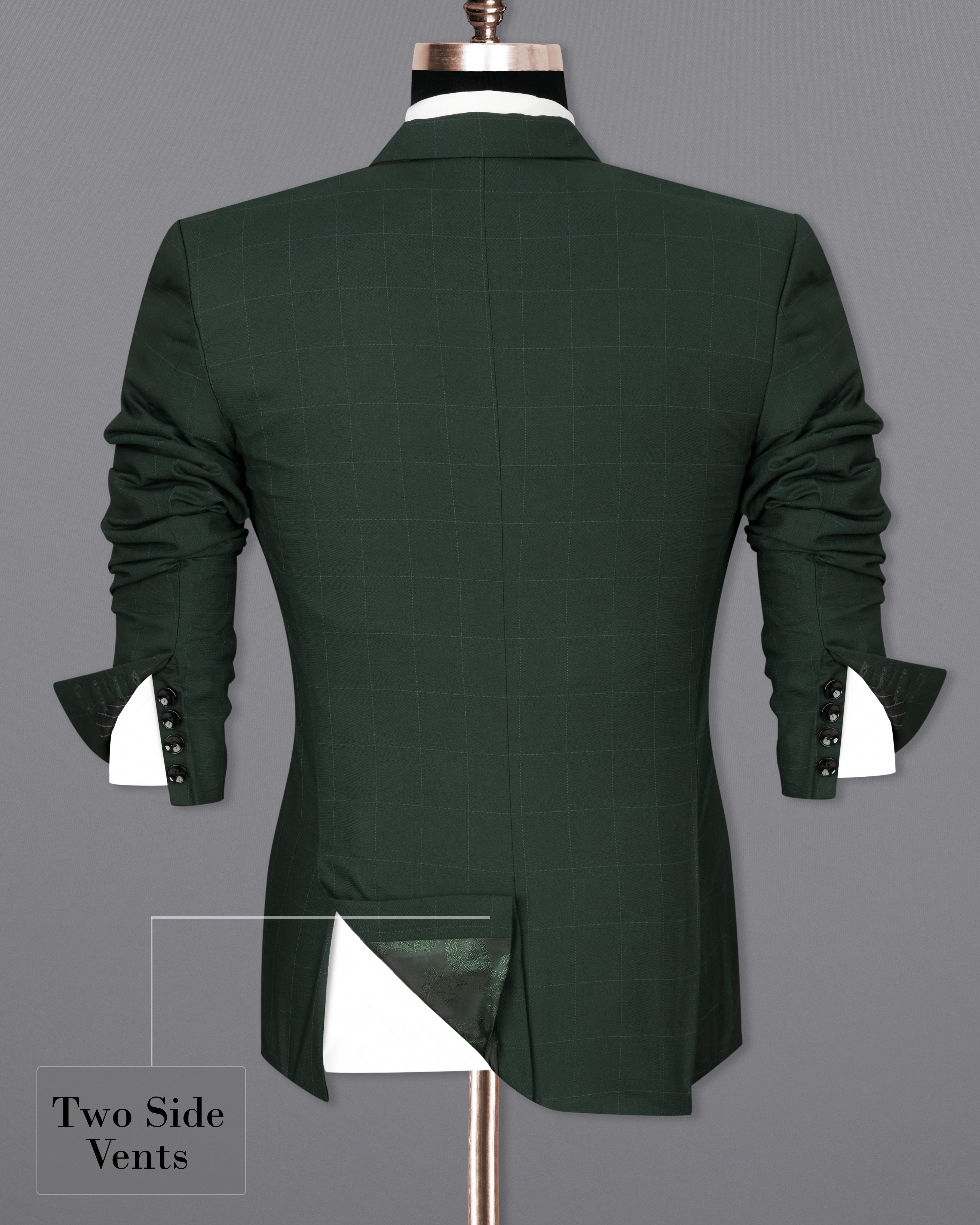 Gunmetal Green Subtle Windowpane Tuxedo Suit Gunmetal Green Subtle Windowpane Tuxedo Suit ST2326-SB-BKPL-36, ST2326-SB-BKPL-38, ST2326-SB-BKPL-40, ST2326-SB-BKPL-42, ST2326-SB-BKPL-44, ST2326-SB-BKPL-46, ST2326-SB-BKPL-48, ST2326-SB-BKPL-50, ST2326-SB-BKPL-52, ST2326-SB-BKPL-54, ST2326-SB-BKPL-56, ST2326-SB-BKPL-58, ST2326-SB-BKPL-60