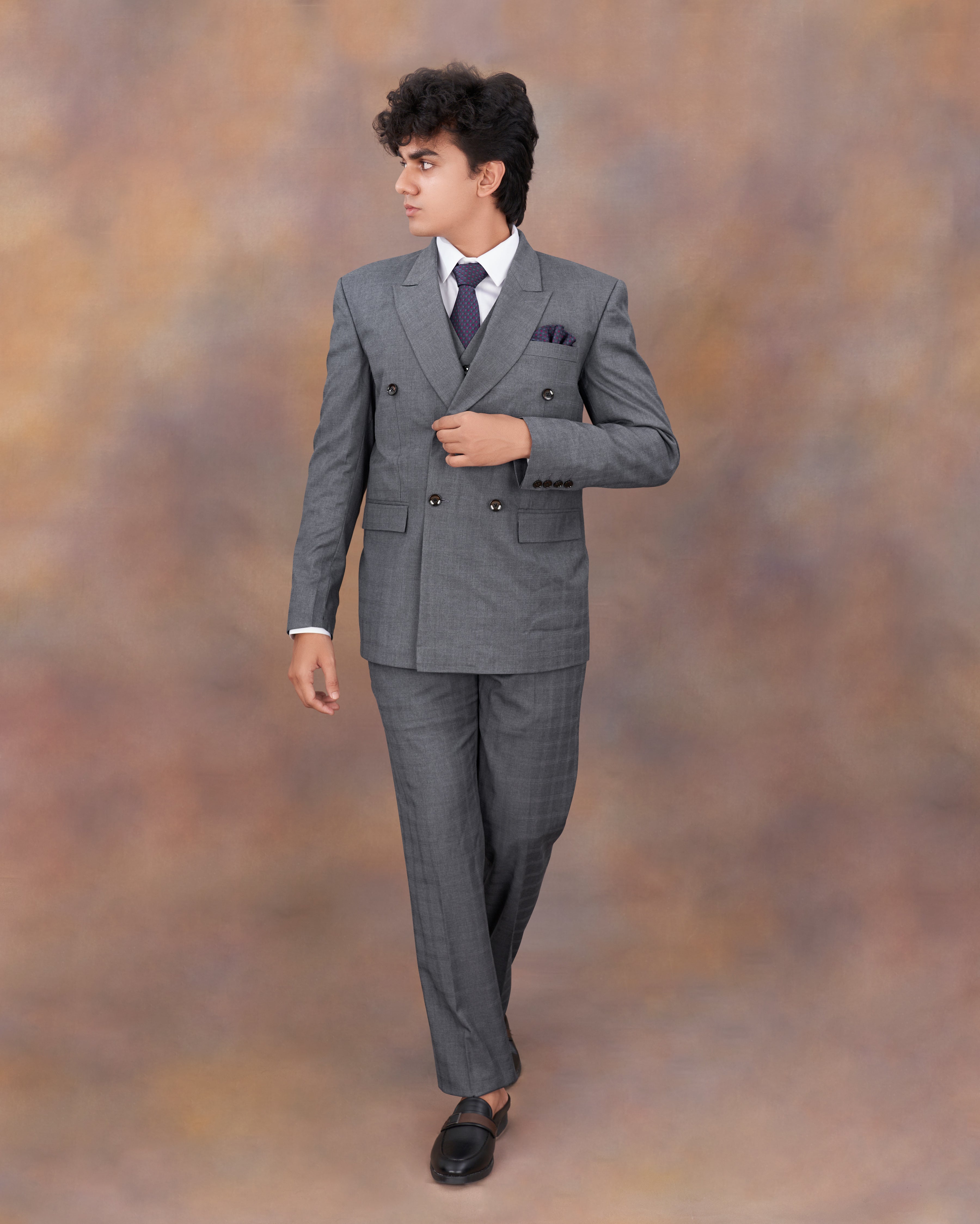 Wenge Gray Double Breasted Suit ST2327-DB-36, ST2327-DB-38, ST2327-DB-40, ST2327-DB-42, ST2327-DB-44, ST2327-DB-46, ST2327-DB-48, ST2327-DB-50, ST2327-DB-52, ST2327-DB-54, ST2327-DB-56, ST2327-DB-58, ST2327-DB-60