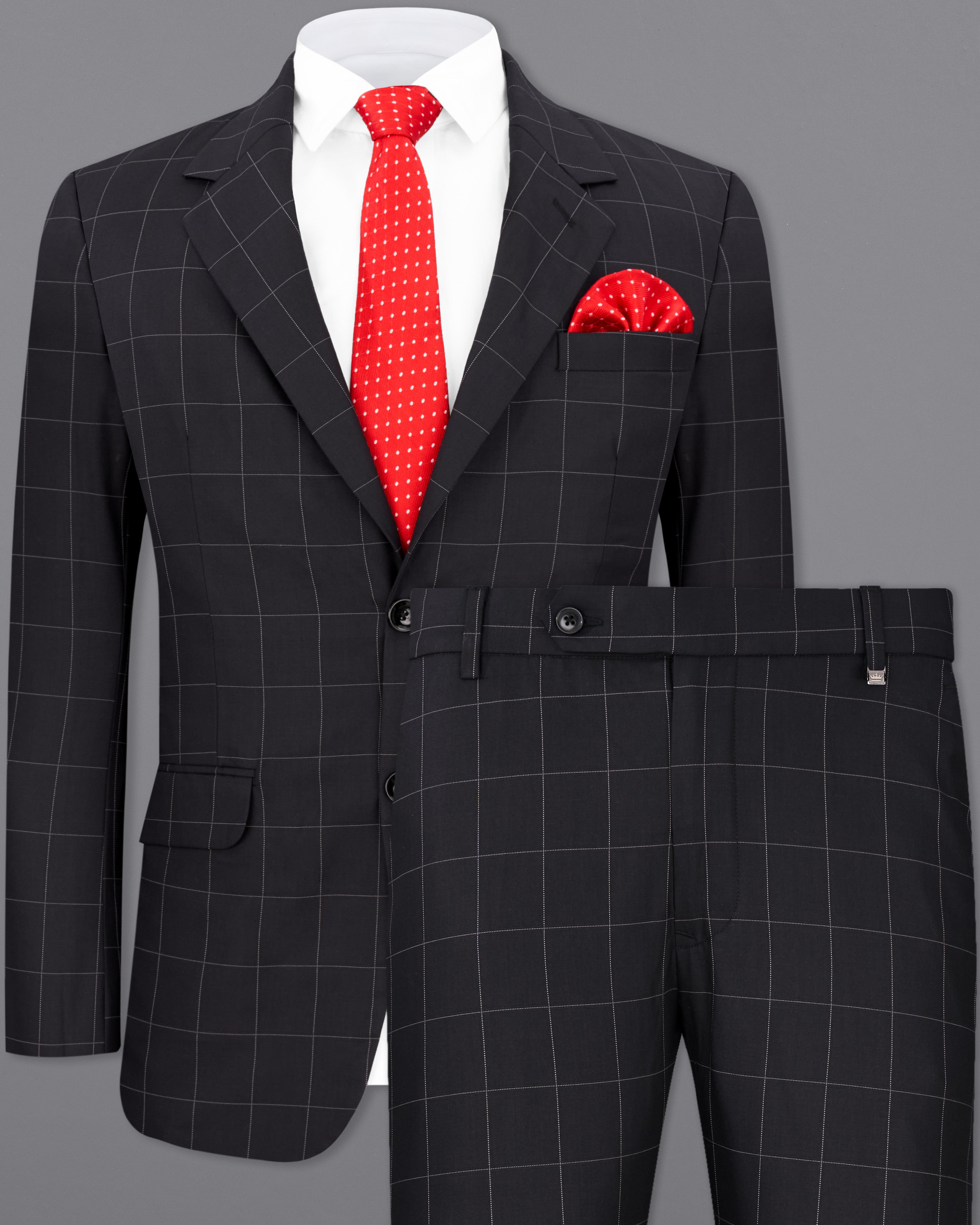ASOS DESIGN skinny suit in black and beige check | ASOS
