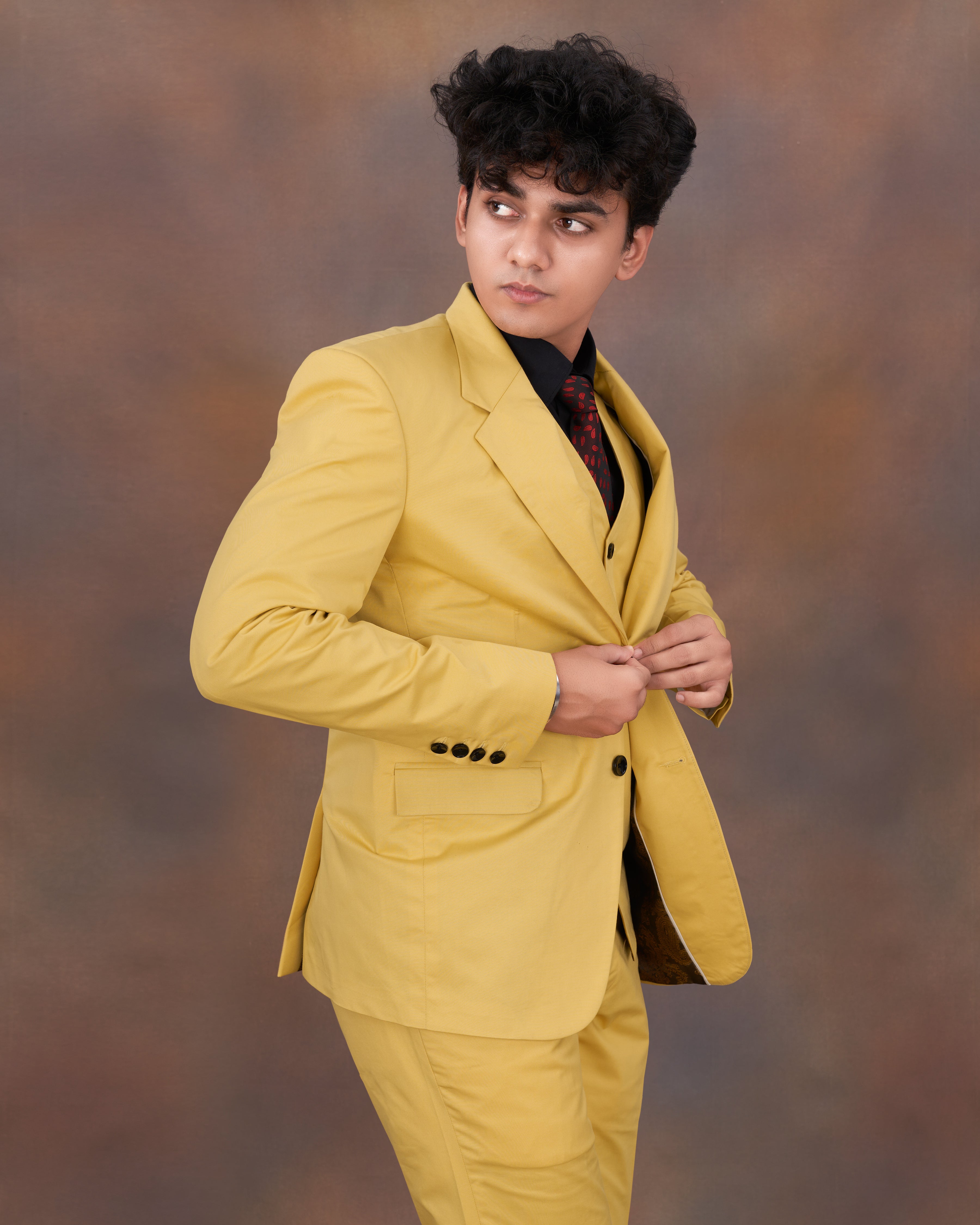 Equator Yellow Premium Cotton Suit ST2329-SB-36, ST2329-SB-38, ST2329-SB-40, ST2329-SB-42, ST2329-SB-44, ST2329-SB-46, ST2329-SB-48, ST2329-SB-50, ST2329-SB-52, ST2329-SB-54, ST2329-SB-56, ST2329-SB-58, ST2329-SB-60