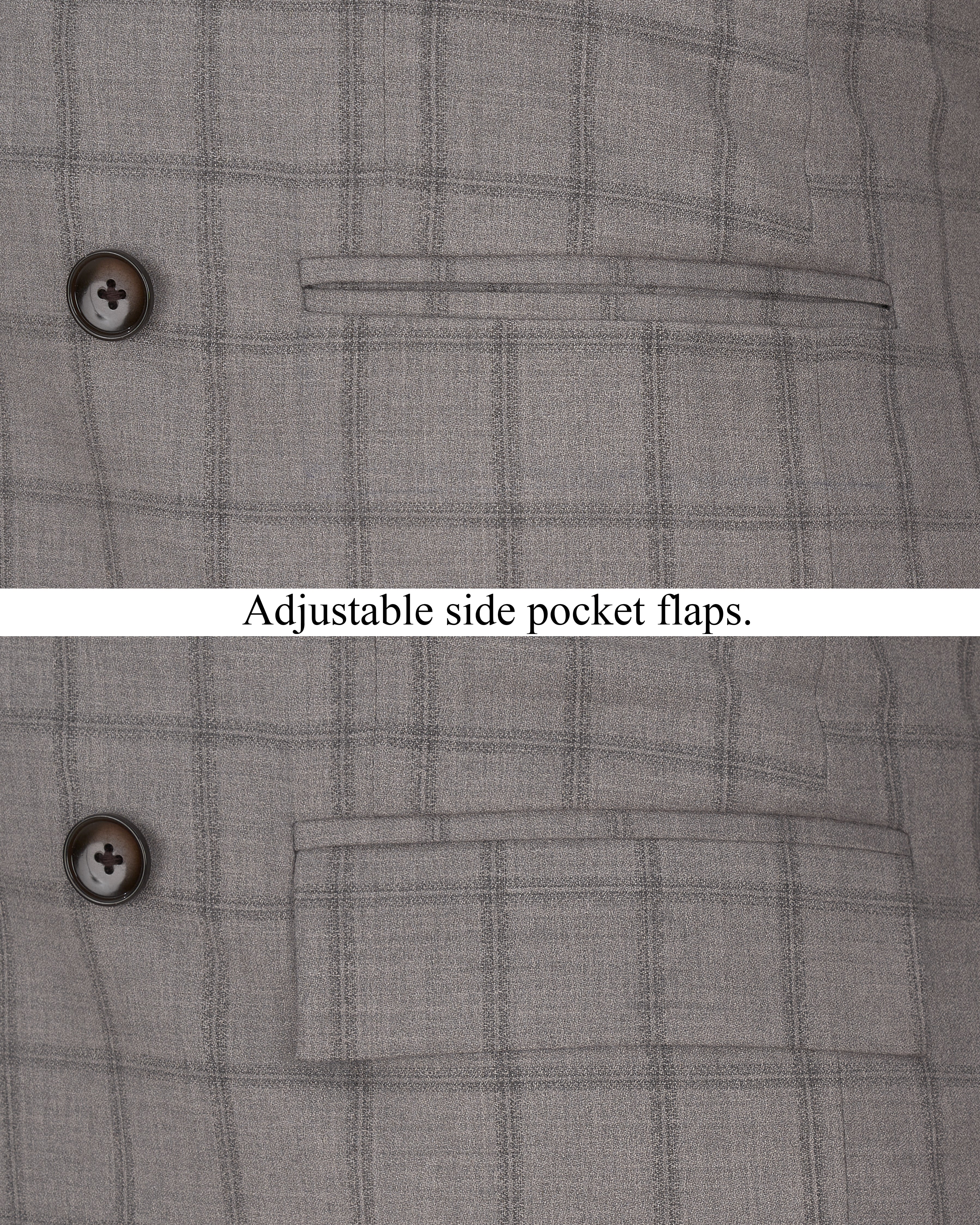 Concord Gray Plaid Double Breasted Suit ST2344-DB-36, ST2344-DB-38, ST2344-DB-40, ST2344-DB-42, ST2344-DB-44, ST2344-DB-46, ST2344-DB-48, ST2344-DB-50, ST2344-DB-52, ST2344-DB-54, ST2344-DB-56, ST2344-DB-58, ST2344-DB-60