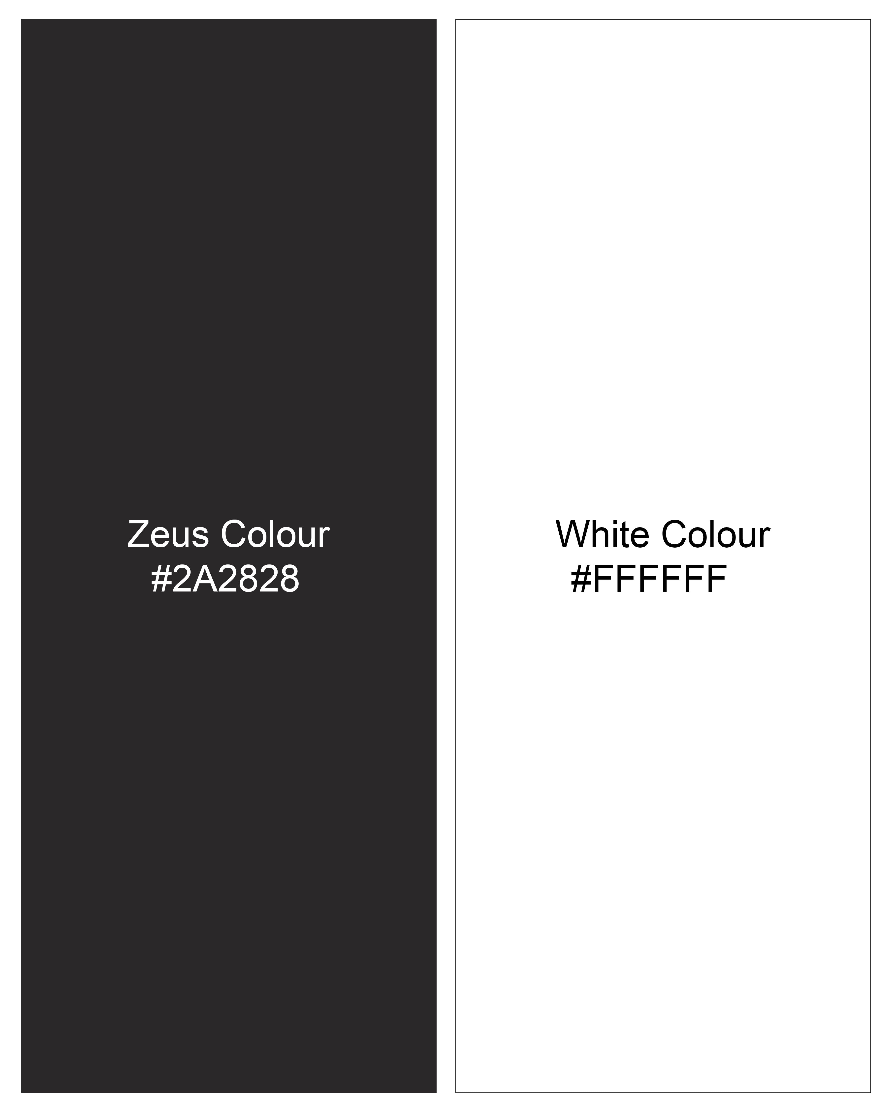 Zeus Black with White Striped Designer Breasted Suit ST2377-D237-36, ST2377-D237-38, ST2377-D237-40, ST2377-D237-42, ST2377-D237-44, ST2377-D237-46, ST2377-D237-48, ST2377-D237-50, ST2377-D237-52, ST2377-D237-54, ST2377-D237-56, ST2377-D237-58, ST2377-D237-60