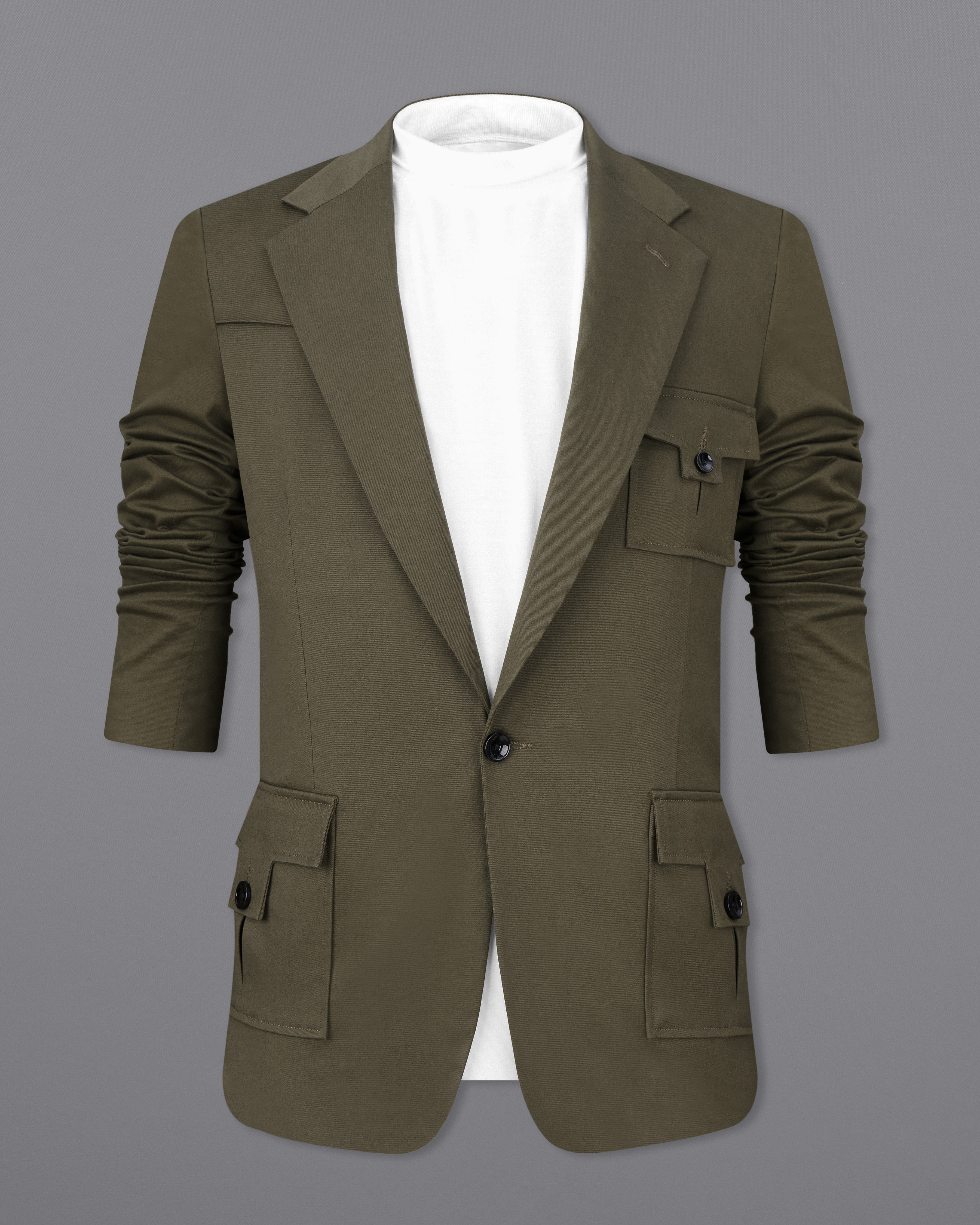 Woodland Green Premium Cotton Suit