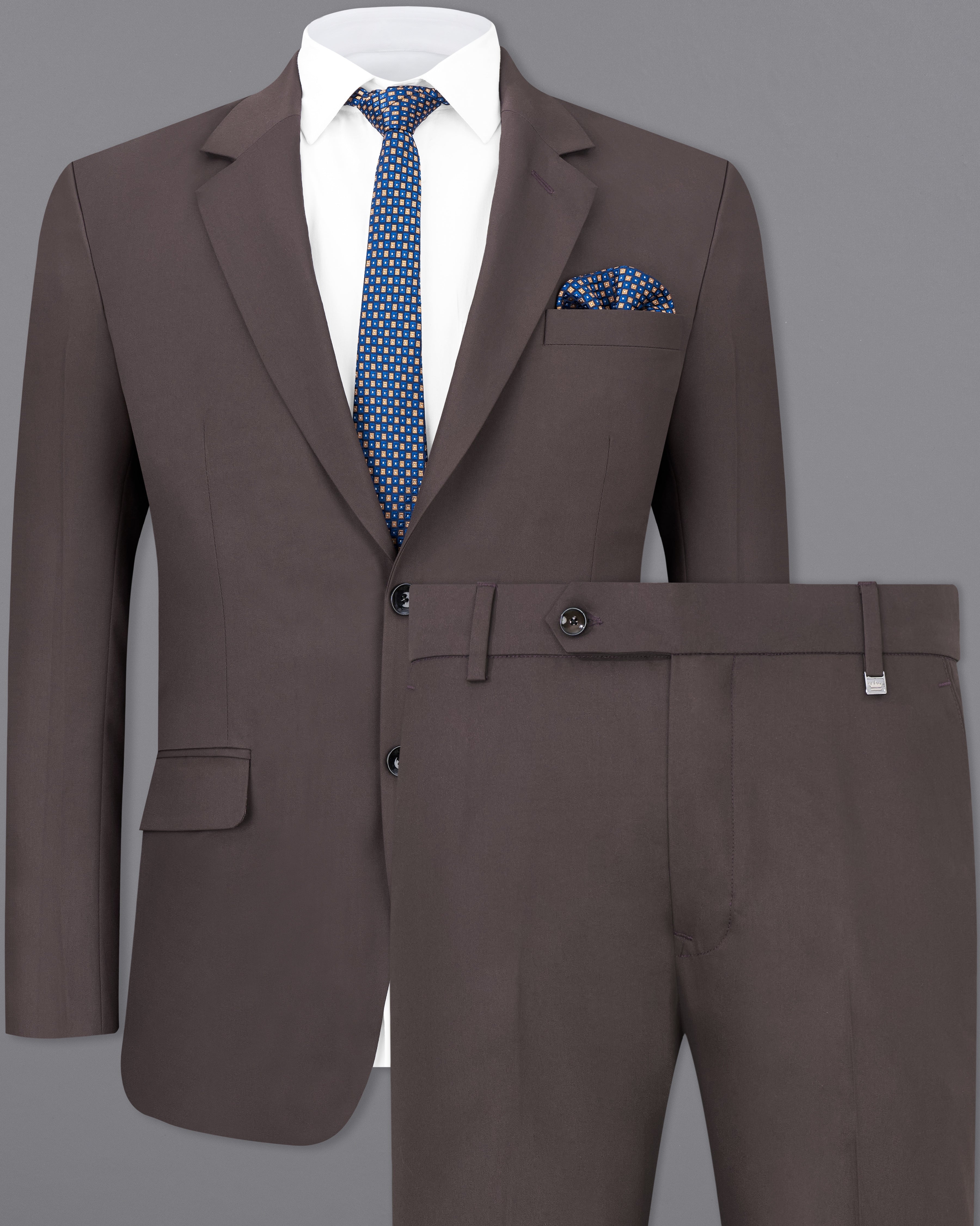 Coffee Brown Single Breasted Suit ST2466-SB-36, ST2466-SB-38, ST2466-SB-40, ST2466-SB-42, ST2466-SB-44, ST2466-SB-46, ST2466-SB-48, ST2466-SB-50, ST2466-SB-52, ST2466-SB-54, ST2466-SB-56, ST2466-SB-58, ST2466-SB-60