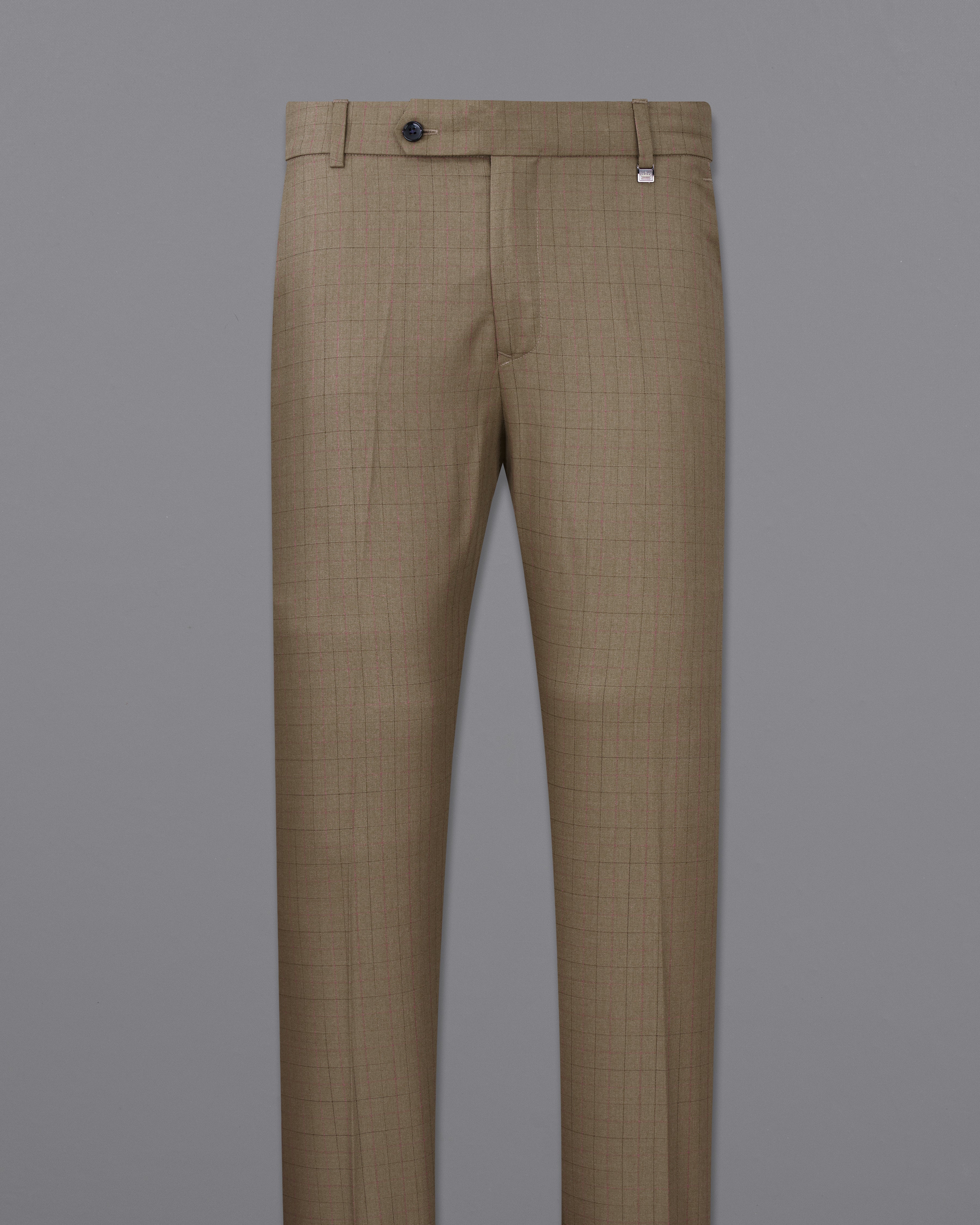 Dark Taupe Brown Plaid Single Breasted Suit ST2482-SB-36, ST2482-SB-38, ST2482-SB-40, ST2482-SB-42, ST2482-SB-44, ST2482-SB-46, ST2482-SB-48, ST2482-SB-50, ST2482-SB-52, ST2482-SB-54, ST2482-SB-56, ST2482-SB-58, ST2482-SB-60