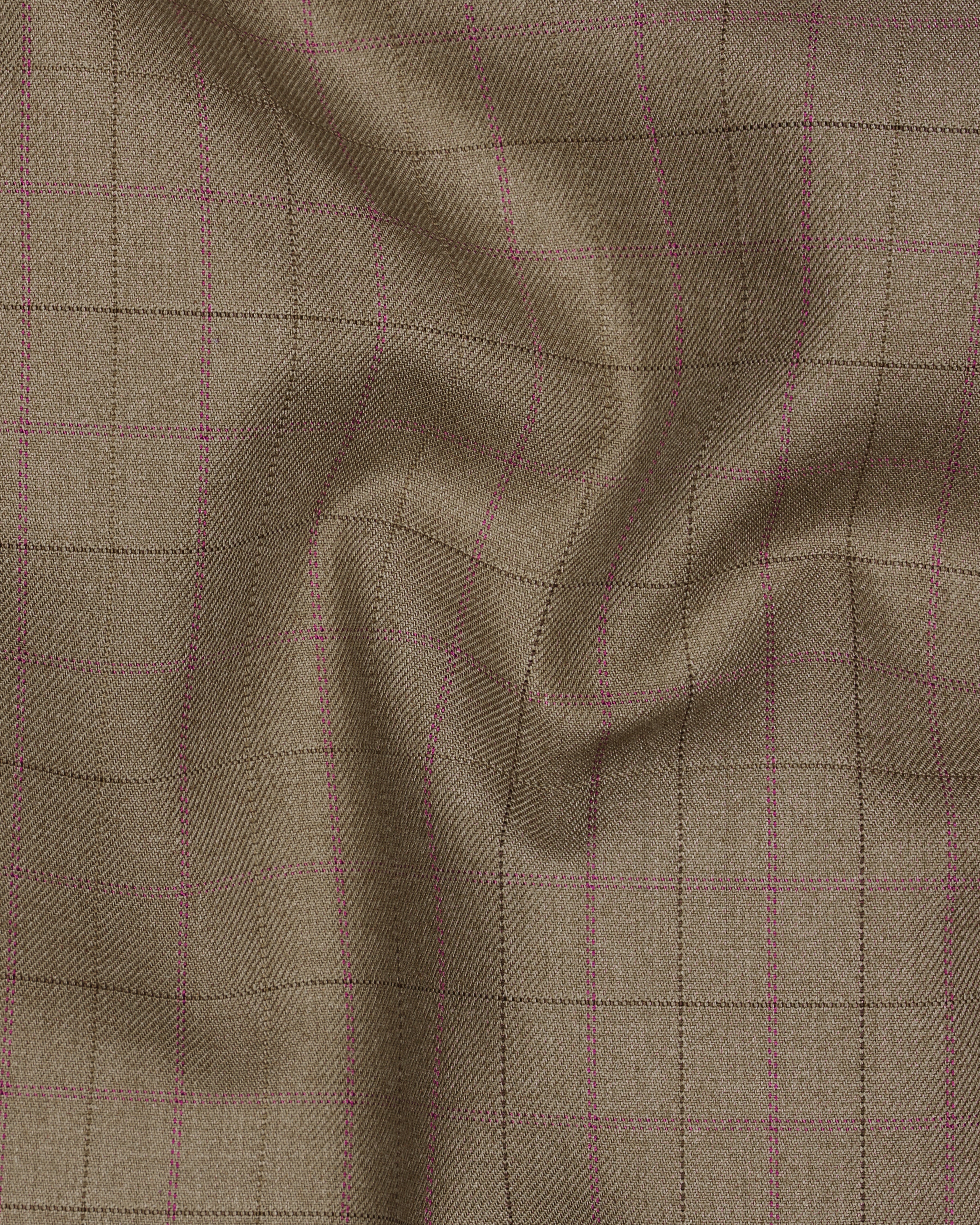 Dark Taupe Brown Plaid Single Breasted Suit ST2482-SB-36, ST2482-SB-38, ST2482-SB-40, ST2482-SB-42, ST2482-SB-44, ST2482-SB-46, ST2482-SB-48, ST2482-SB-50, ST2482-SB-52, ST2482-SB-54, ST2482-SB-56, ST2482-SB-58, ST2482-SB-60