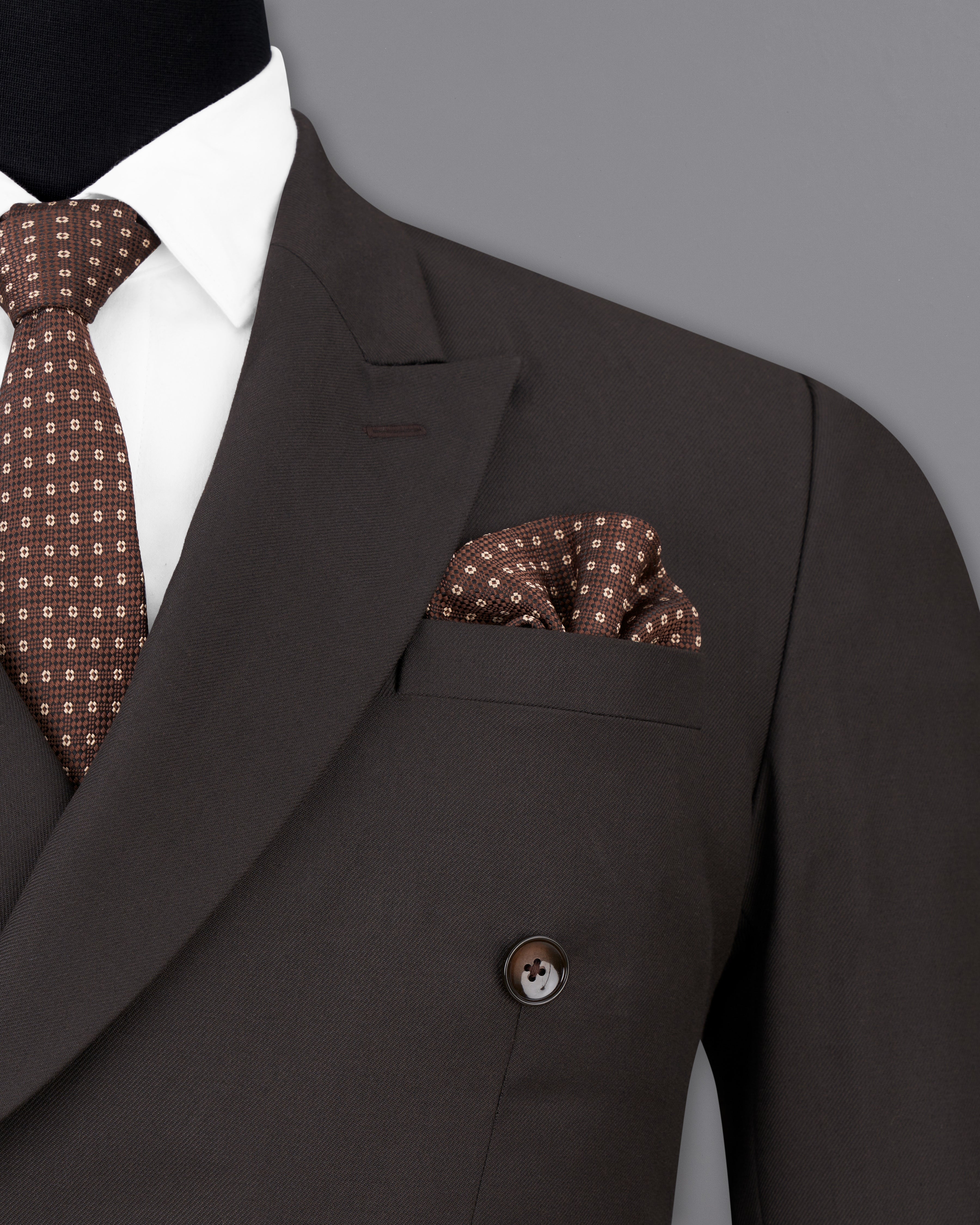 Eclipse Brown Double Breasted Suit ST2500-DB-36, ST2500-DB-38, ST2500-DB-40, ST2500-DB-42, ST2500-DB-44, ST2500-DB-46, ST2500-DB-48, ST2500-DB-50, ST2500-DB-52, ST2500-DB-54, ST2500-DB-56, ST2500-DB-58, ST2500-DB-60
