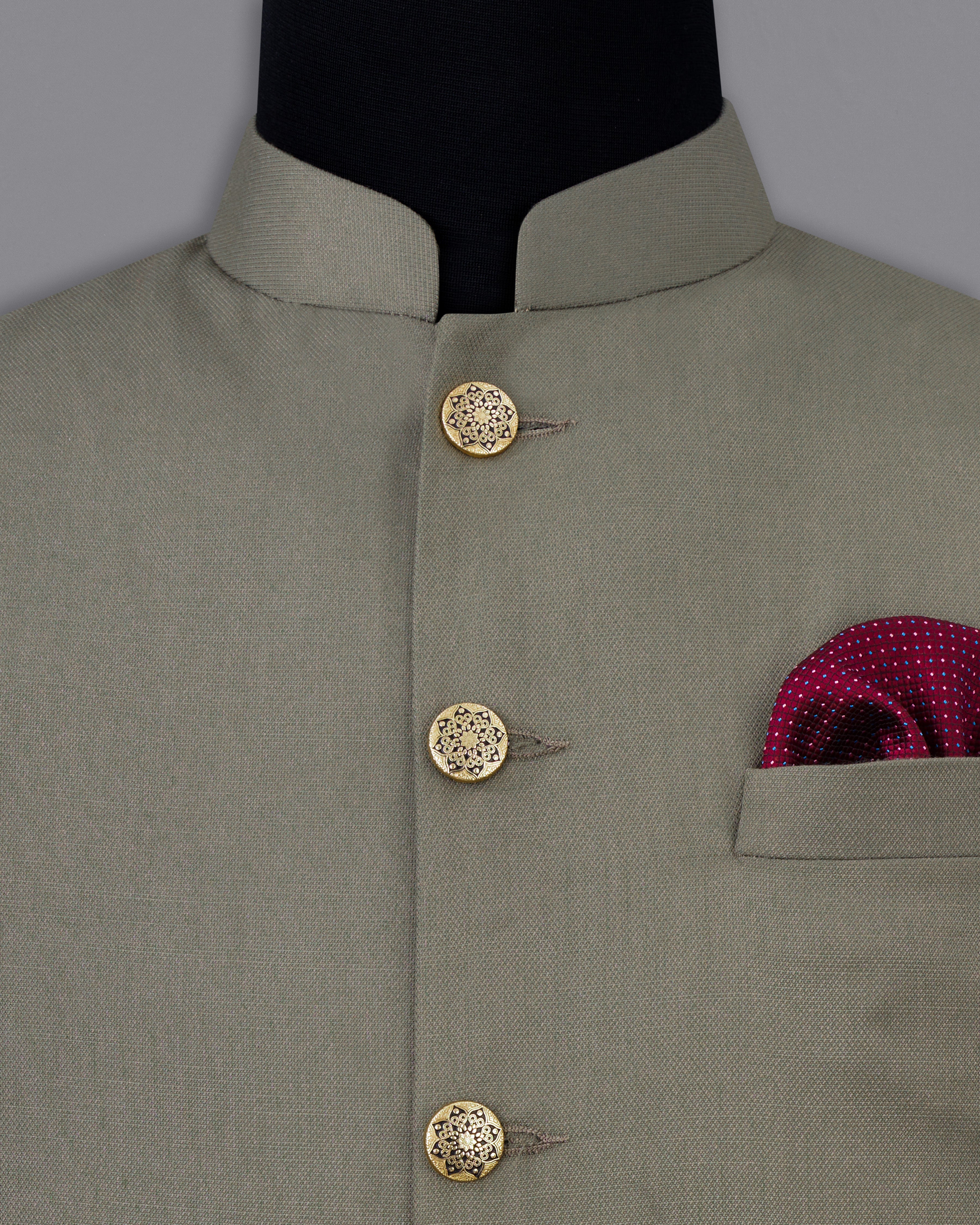 Sandstone Brown Cross Buttoned Bandhgala Suit ST2503-CBG2-36, ST2503-CBG2-38, ST2503-CBG2-40, ST2503-CBG2-42, ST2503-CBG2-44, ST2503-CBG2-46, ST2503-CBG2-48, ST2503-CBG2-50, ST2503-CBG2-52, ST2503-CBG2-54, ST2503-CBG2-56, ST2503-CBG2-58, ST2503-CBG2-60