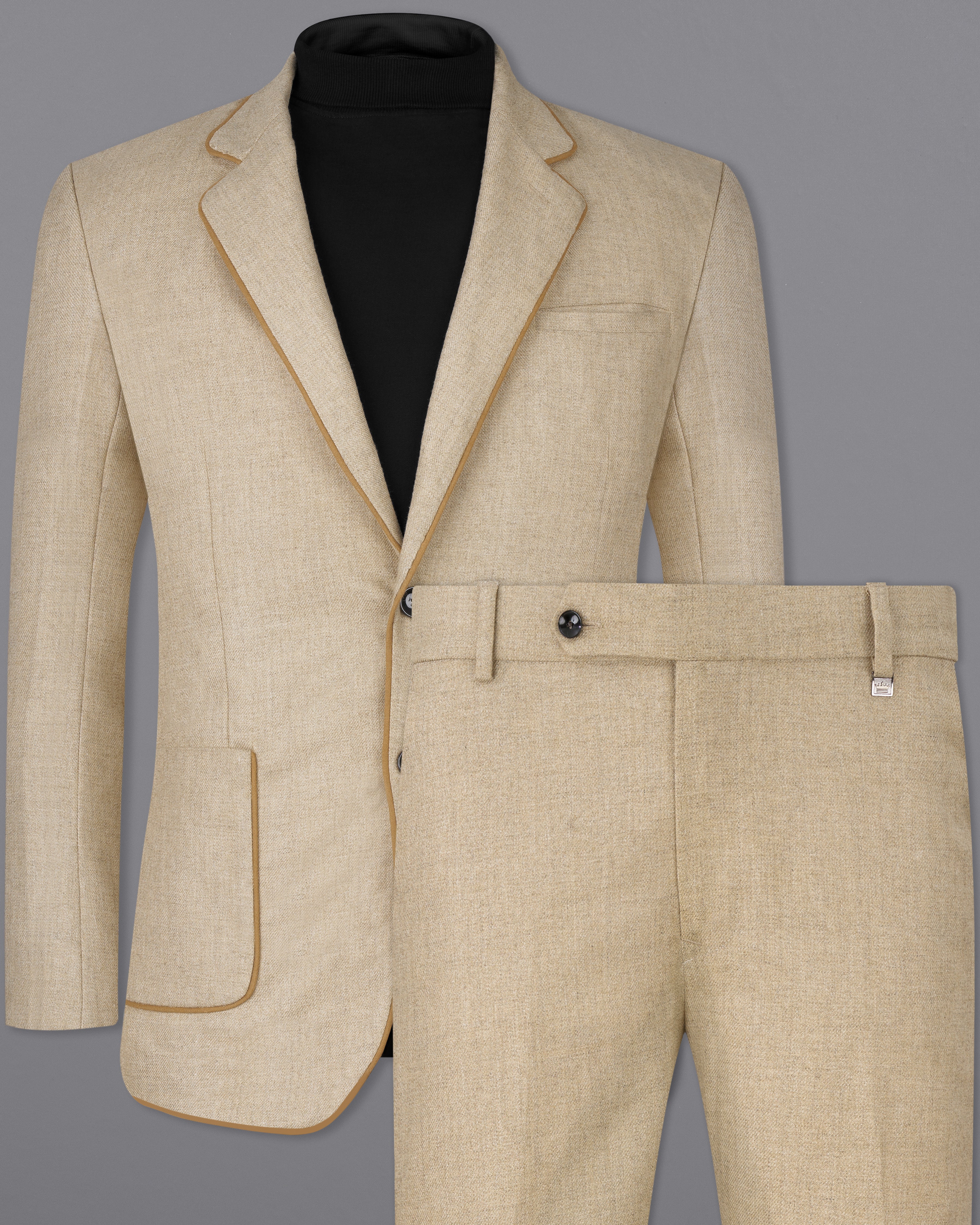 Bronco Brown Wool Rich Suit