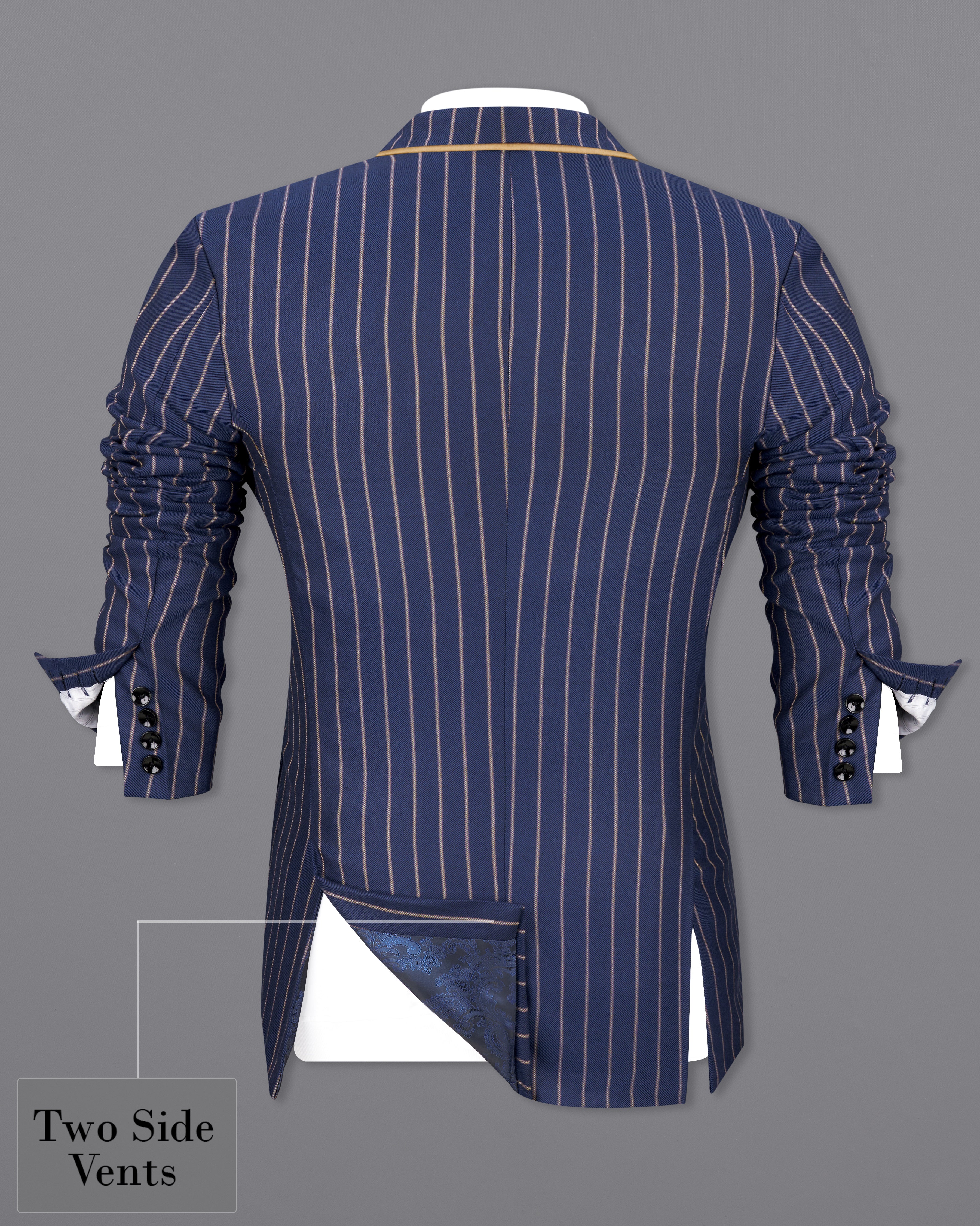 Pickled Blue Striped Suit