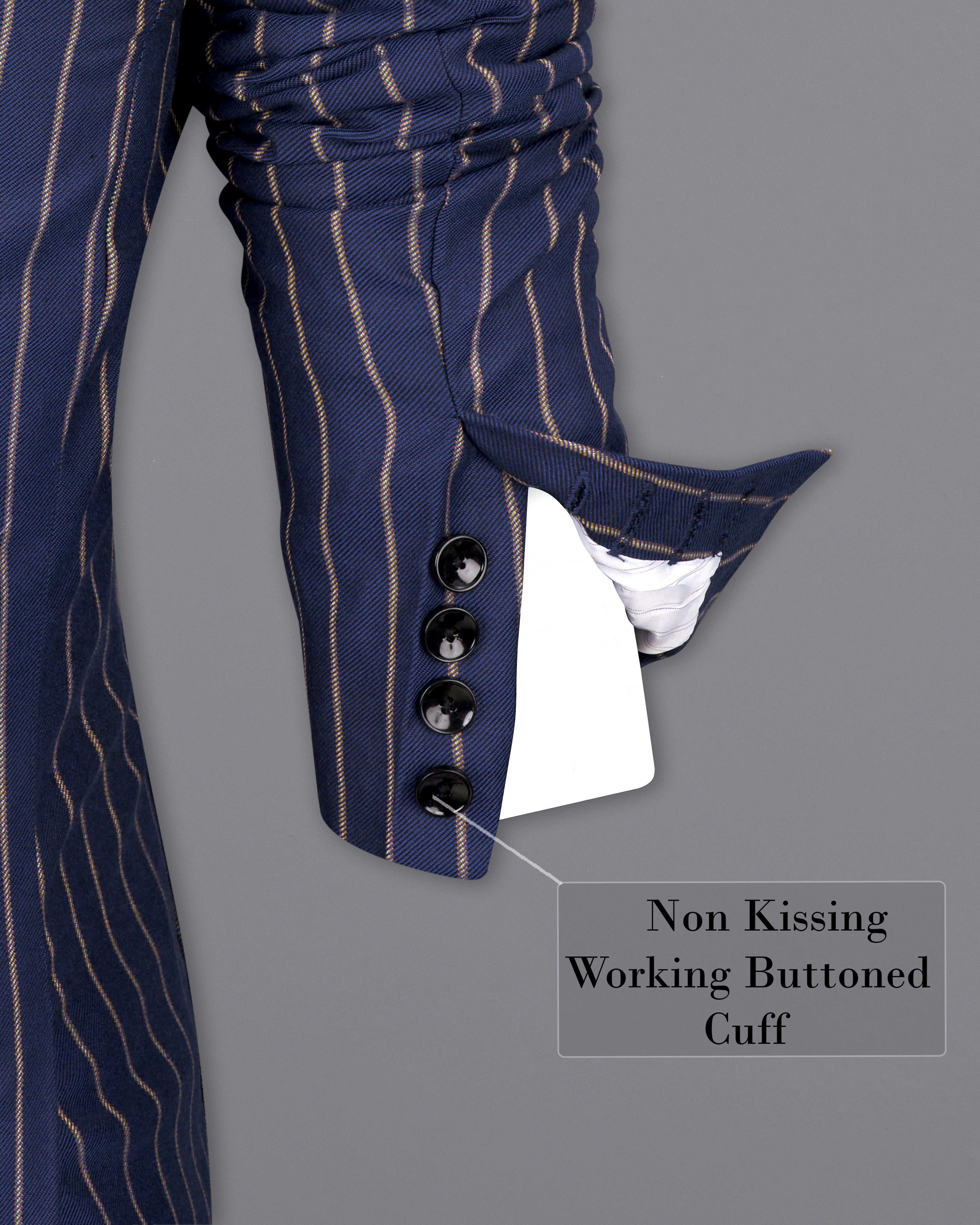 Pickled Blue Striped Suit