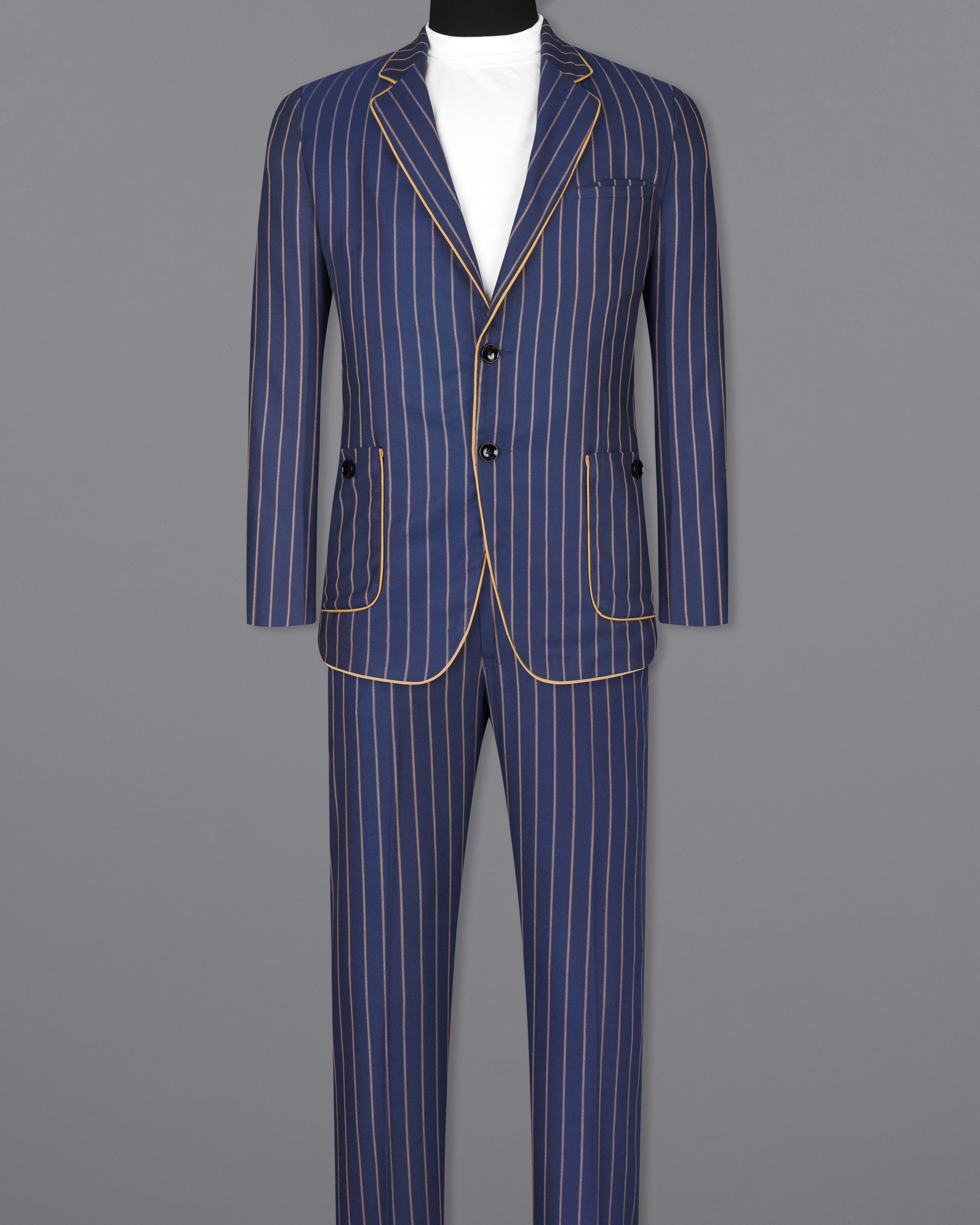 Pickled Blue Striped Suit