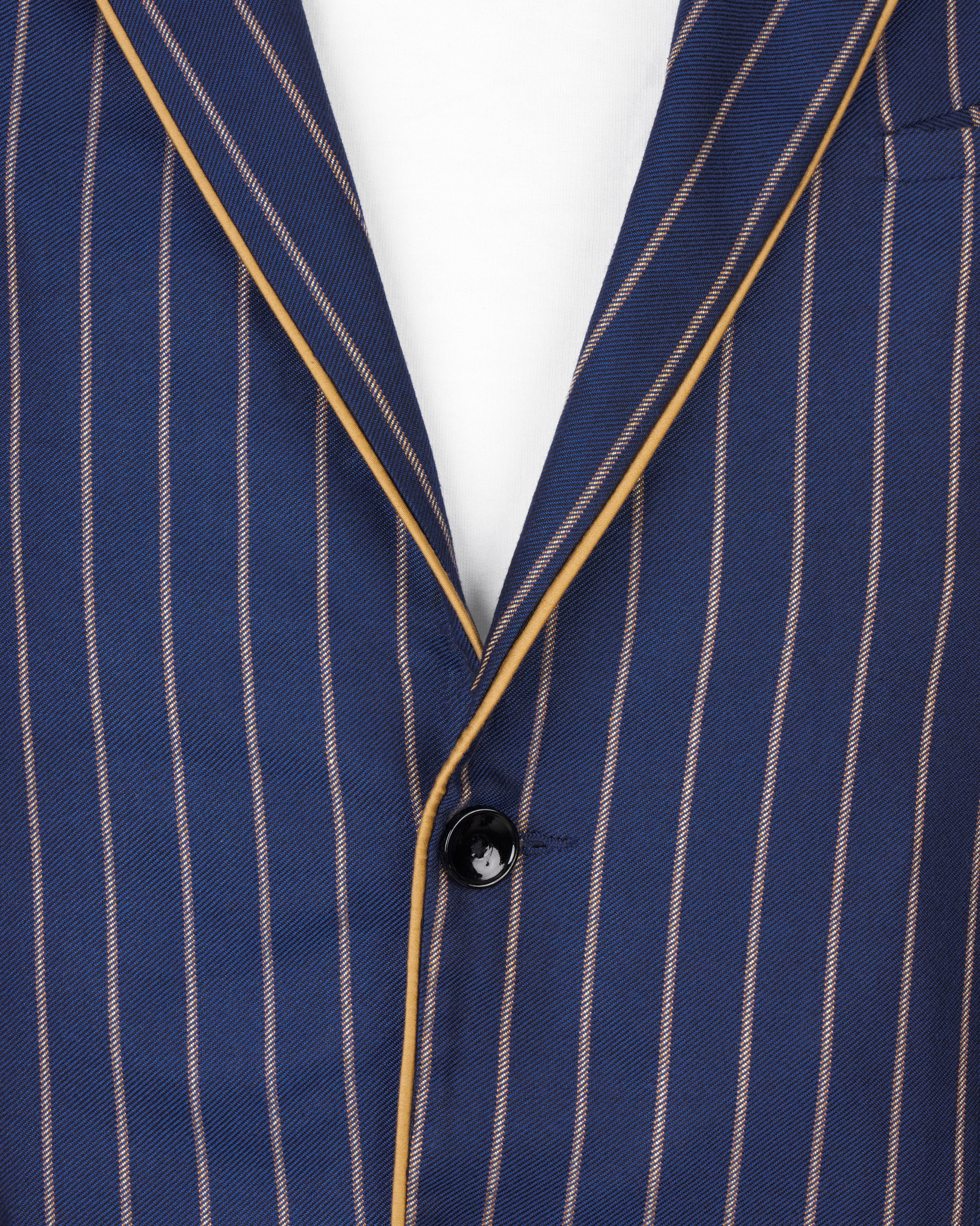 Pickled Blue Striped Suit