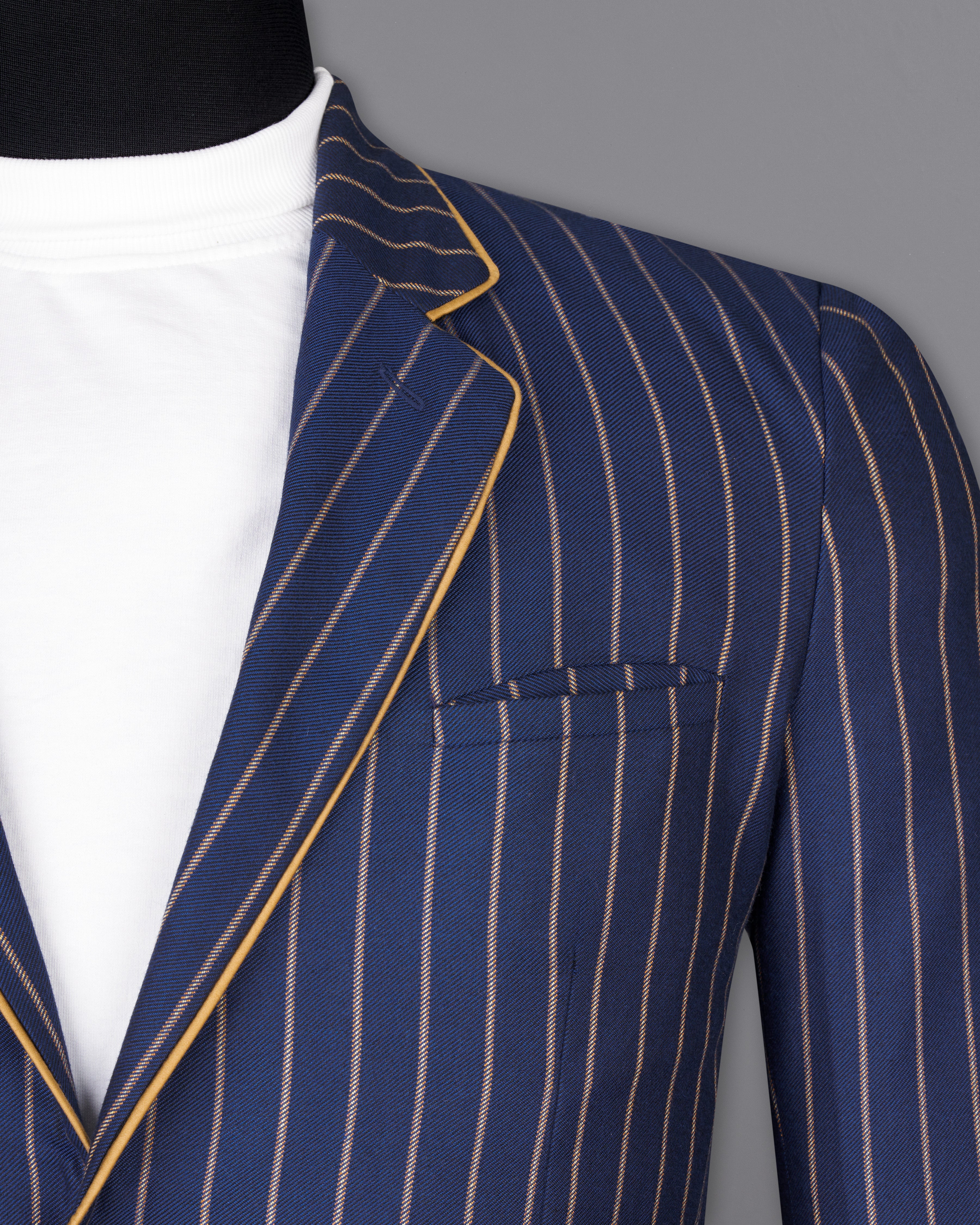 Pickled Blue Striped Suit