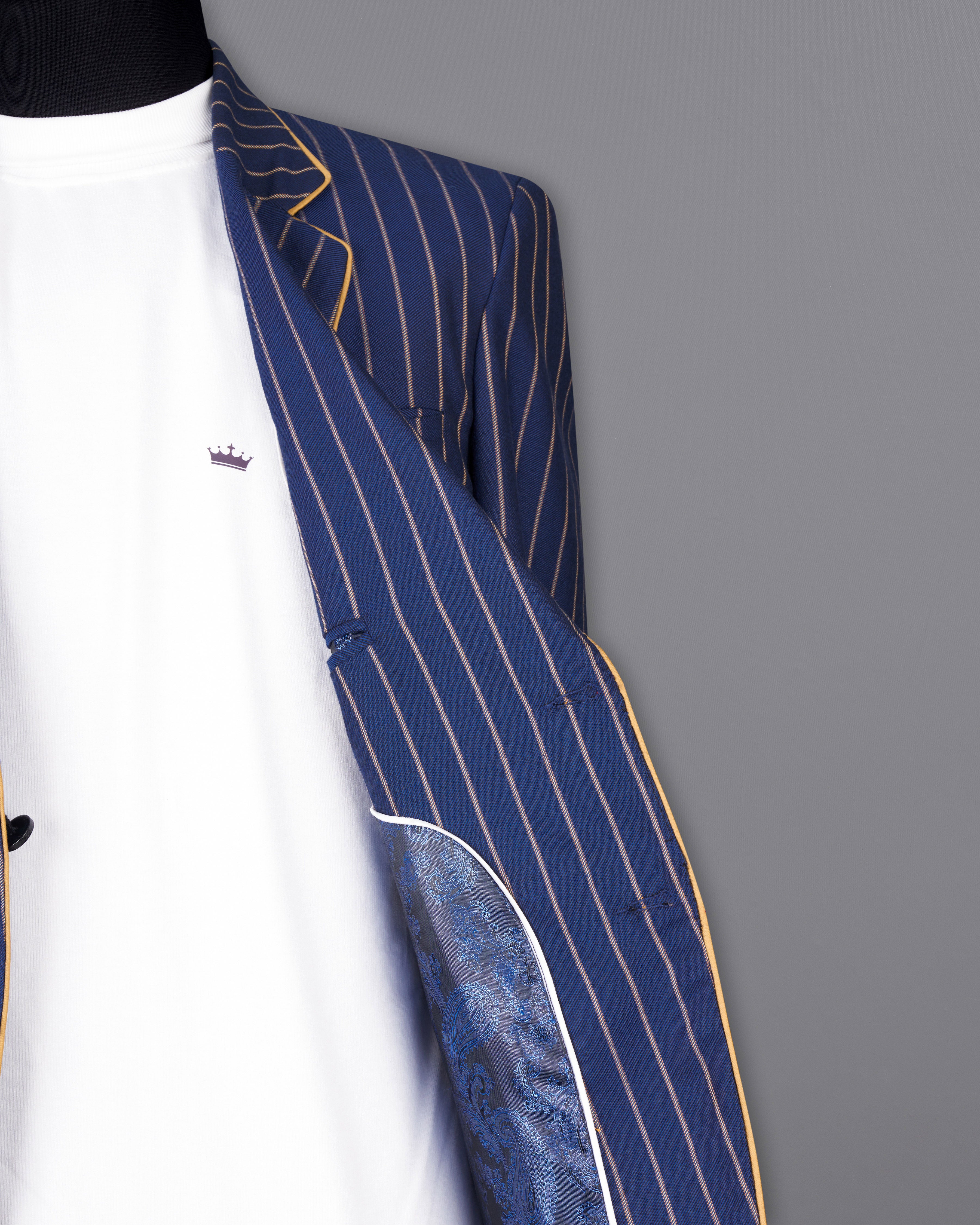 Pickled Blue Striped Suit