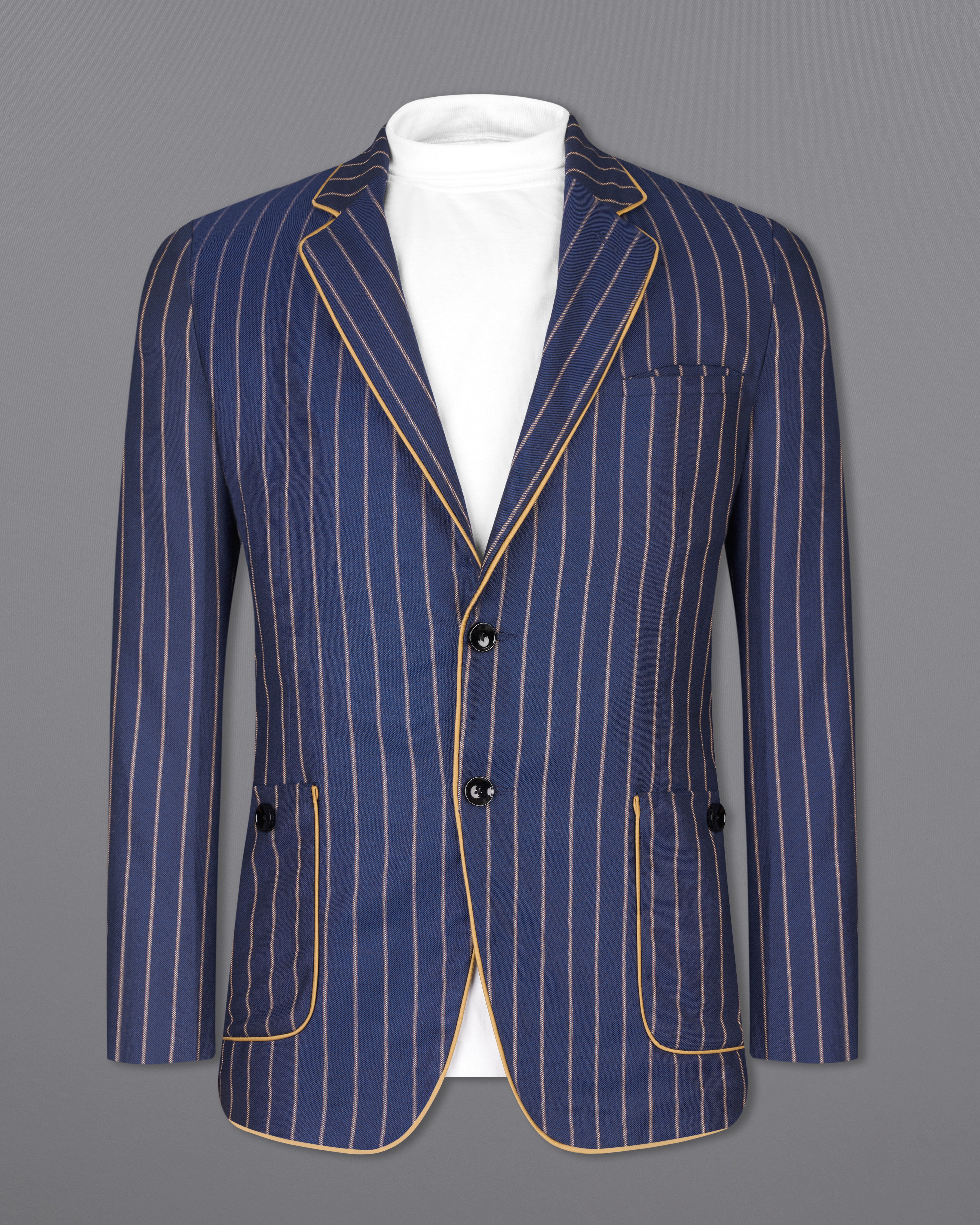 Pickled Blue Striped Suit