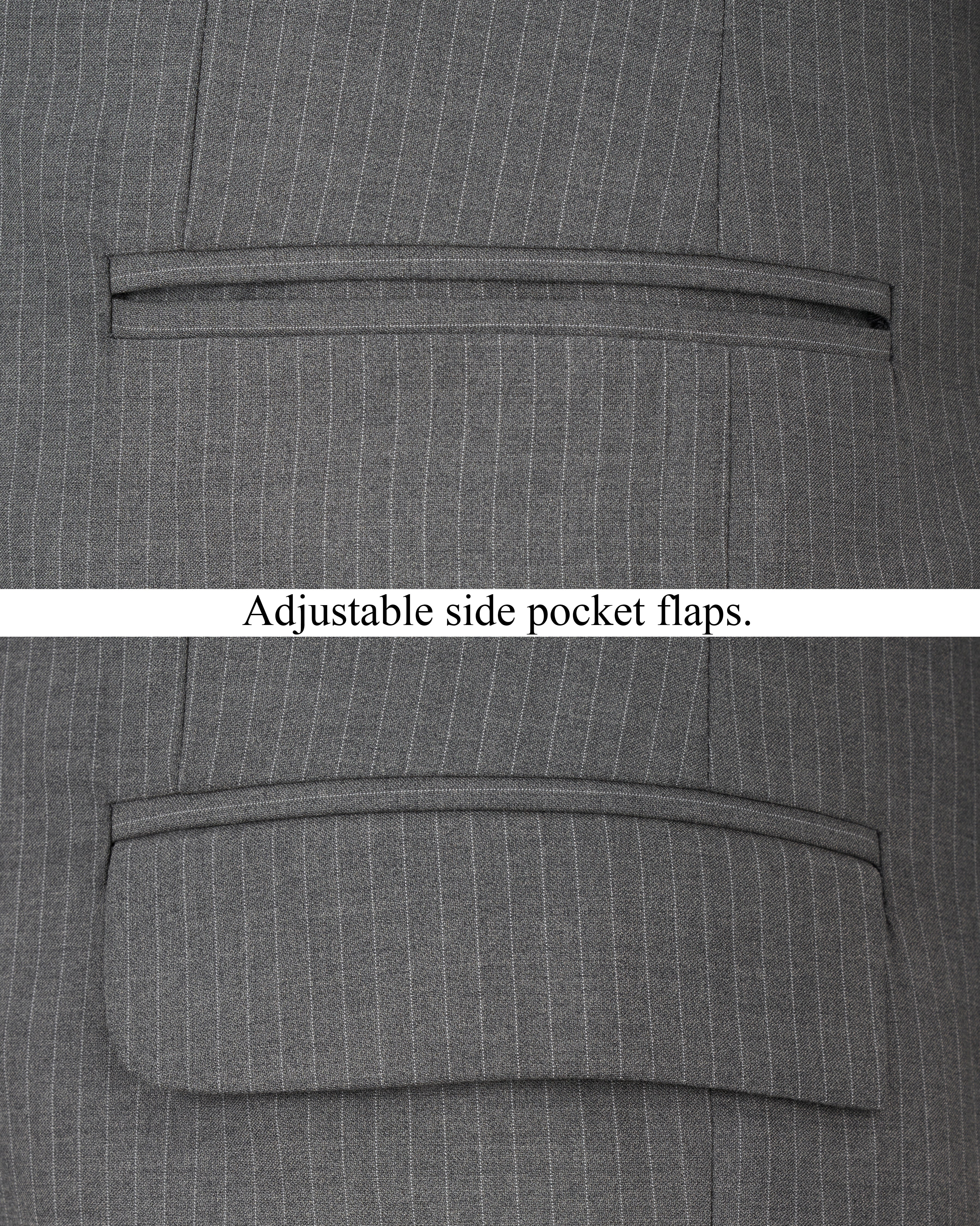 Ironside Gray Striped Single Breasted Suit ST2538-SB-36, ST2538-SB-38, ST2538-SB-40, ST2538-SB-42, ST2538-SB-44, ST2538-SB-46, ST2538-SB-48, ST2538-SB-50, ST2538-SB-53, ST2538-SB-54, ST2538-SB-56, ST2538-SB-58, ST2538-SB-60