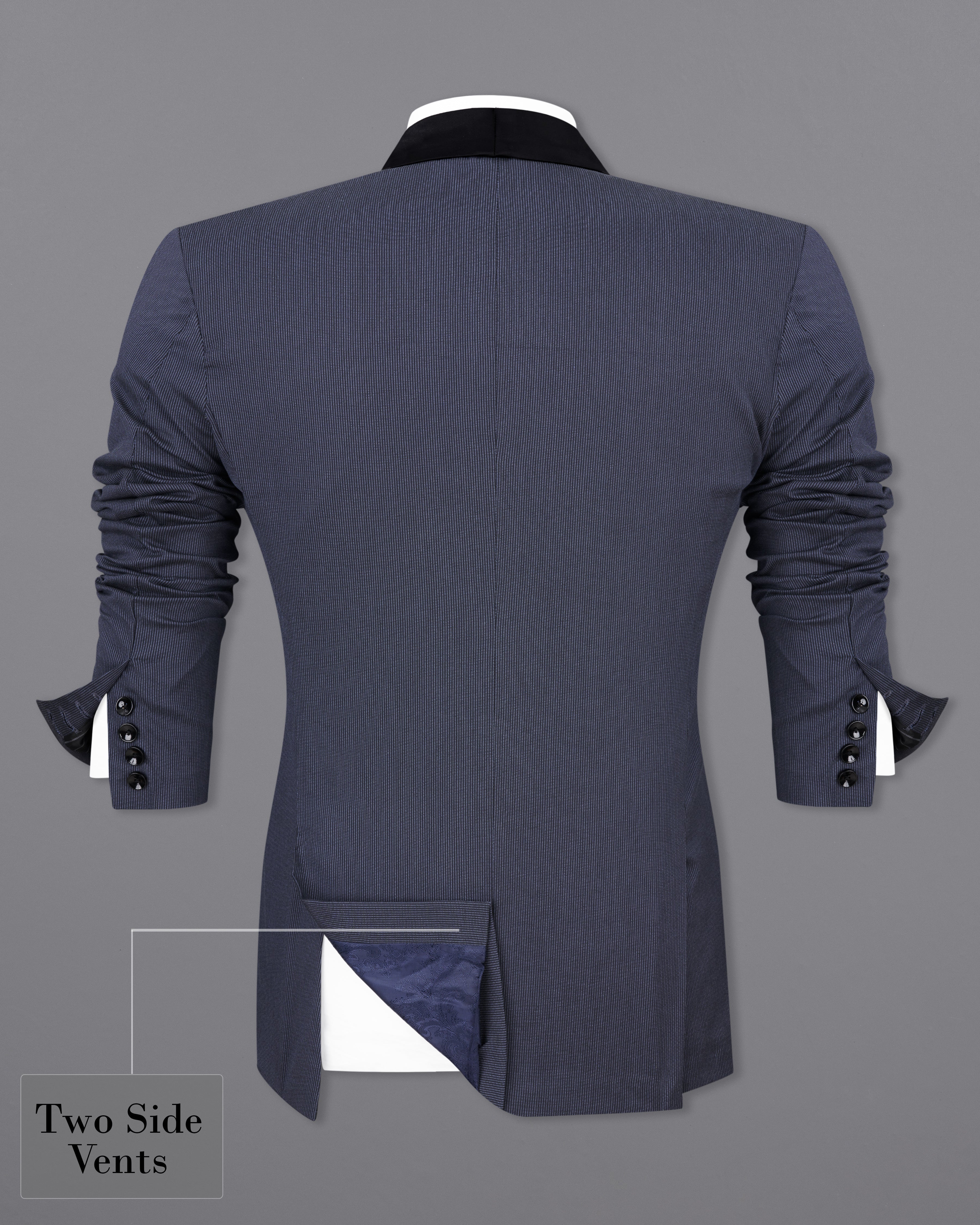 Iridium Blue Premium Cotton Tuxedo Suit ST2540-BKL-D165-36, ST2540-BKL-D165-38, ST2540-BKL-D165-40, ST2540-BKL-D165-42, ST2540-BKL-D165-44, ST2540-BKL-D165-46, ST2540-BKL-D165-48, ST2540-BKL-D165-50, ST2540-BKL-D165-54, ST2540-BKL-D165-54, ST2540-BKL-D165-56, ST2540-BKL-D165-58, ST2540-BKL-D165-60