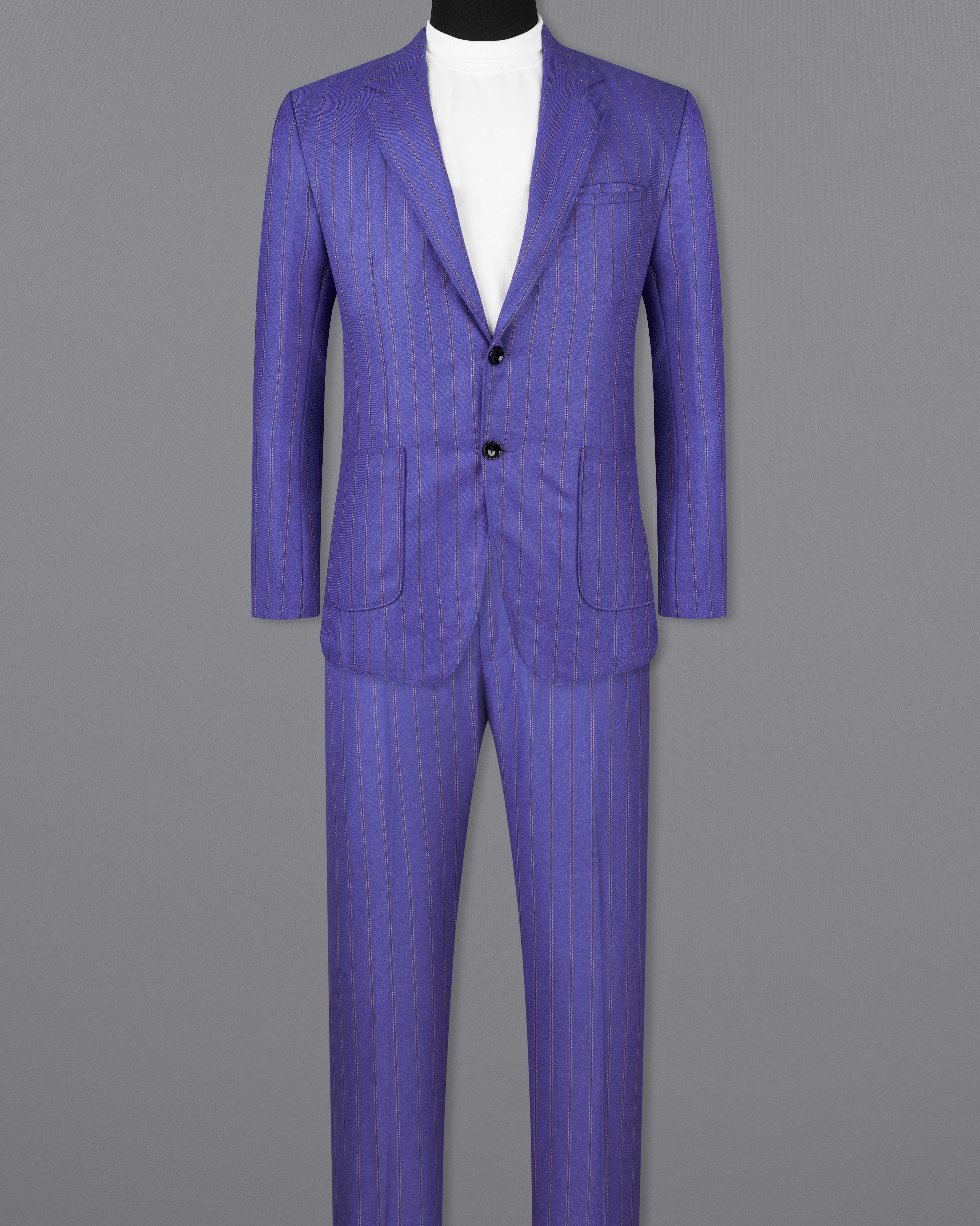 Deluge Blue Striped Single Breasted Suit ST2568-SB-PP-D150-36,ST2568-SB-PP-D150-38,ST2568-SB-PP-D150-40,ST2568-SB-PP-D150-42,ST2568-SB-PP-D150-44,ST2568-SB-PP-D150-46,ST2568-SB-PP-D150-48,ST2568-SB-PP-D150-50,,ST2568-SB-PP-D150-52,ST2568-SB-PP-D150-54,ST2568-SB-PP-D150-56,ST2568-SB-PP-D150-58,ST2568-SB-PP-D150-60