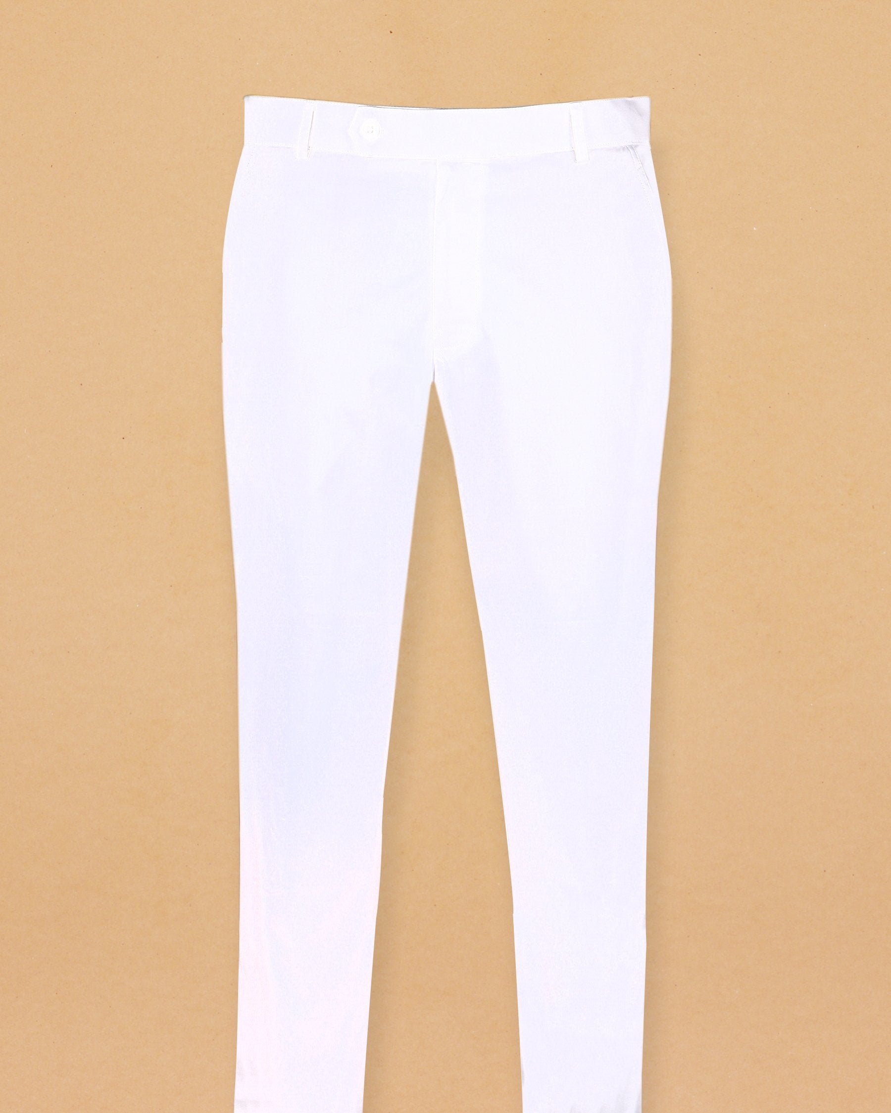 Bright White Premium Cotton Sport Suit