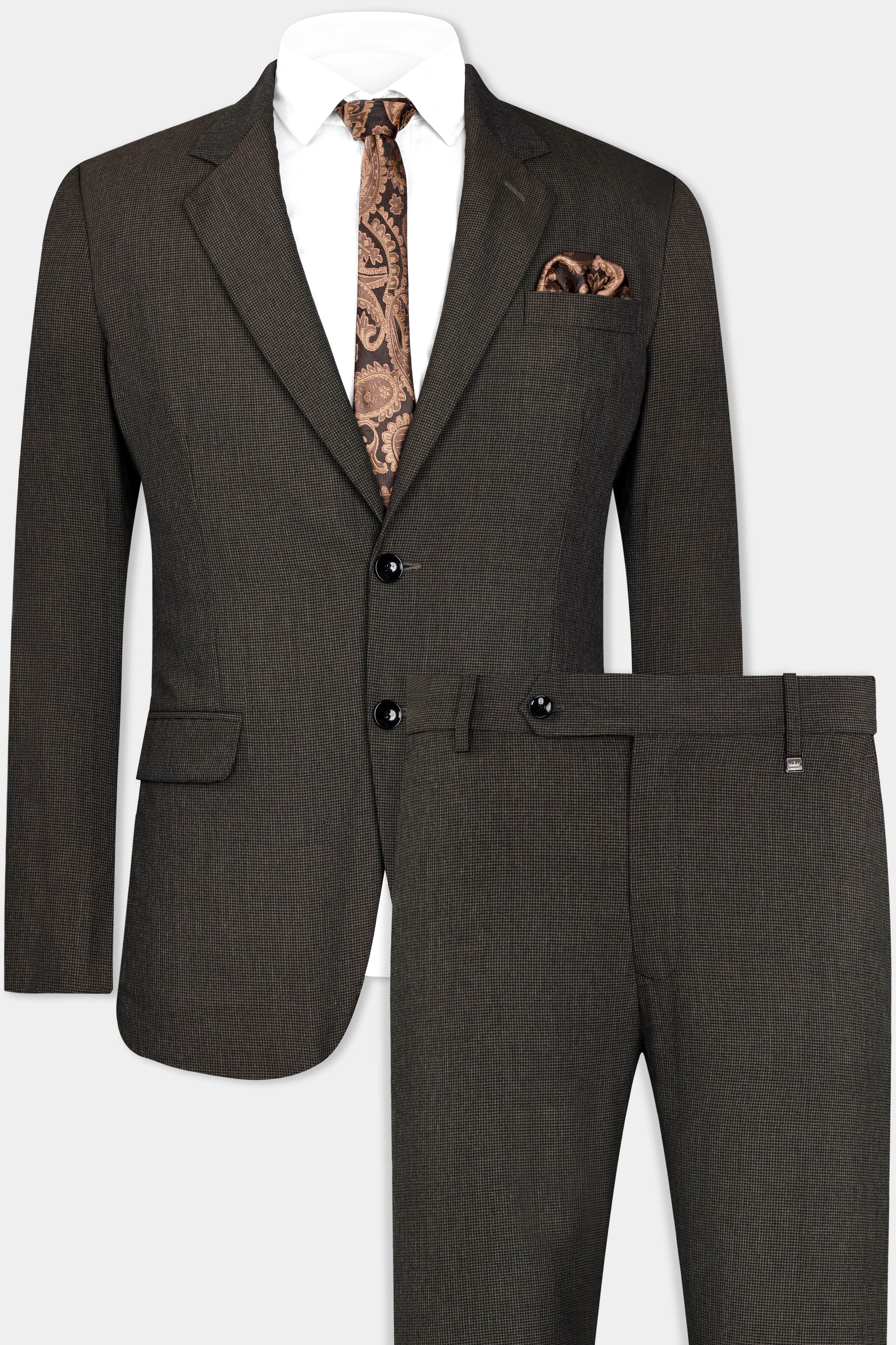 Mine Brown Wool Rich Suit ST2899-SB-36, ST2899-SB-38, ST2899-SB-40, ST2899-SB-42, ST2899-SB-44, ST2899-SB-46, ST2899-SB-48, ST2899-SB-50, ST2899-SB-52, ST2899-SB-54, ST2899-SB-56, ST2899-SB-58, ST2899-SB-60