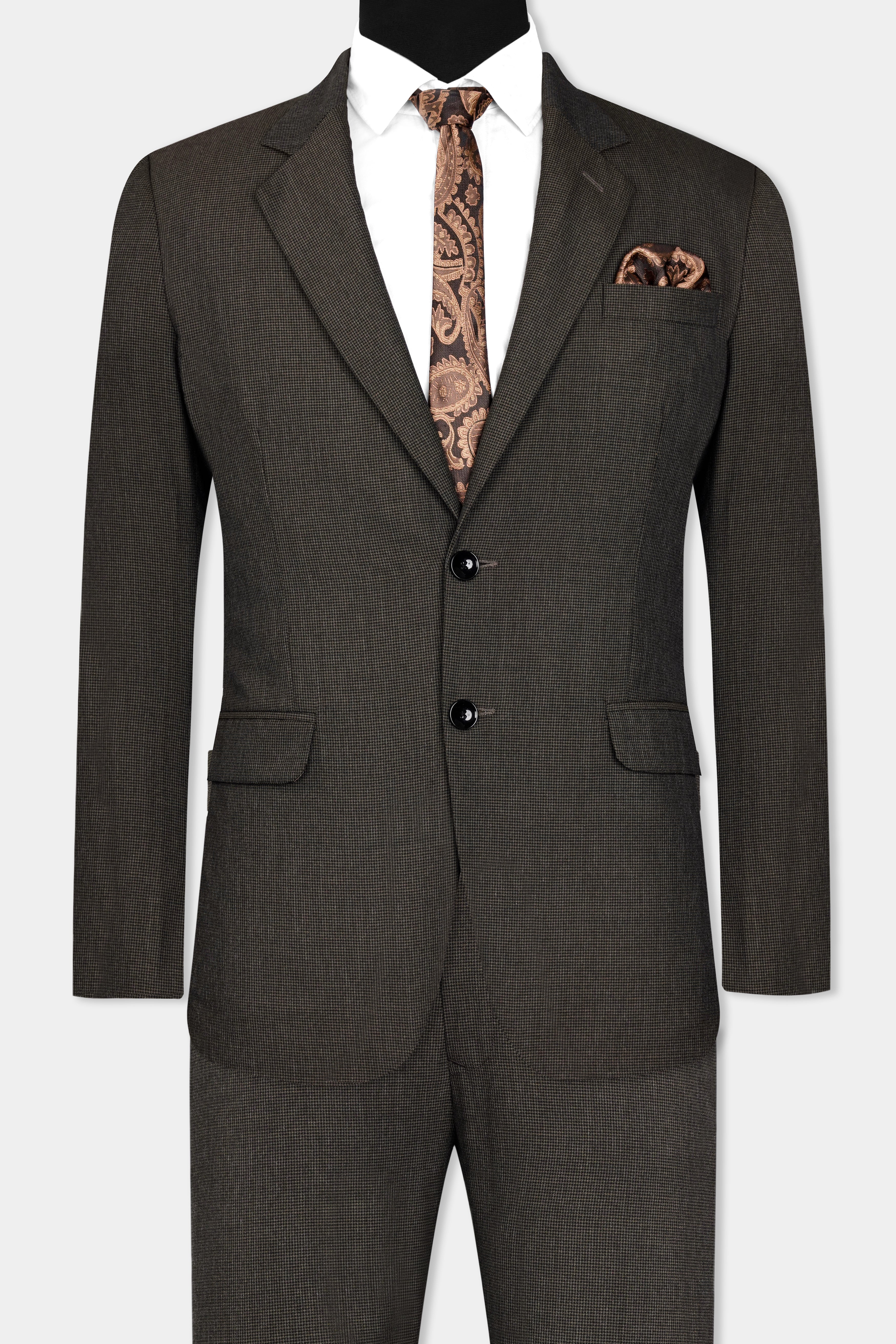 Mine Brown Wool Rich Suit ST2899-SB-36, ST2899-SB-38, ST2899-SB-40, ST2899-SB-42, ST2899-SB-44, ST2899-SB-46, ST2899-SB-48, ST2899-SB-50, ST2899-SB-52, ST2899-SB-54, ST2899-SB-56, ST2899-SB-58, ST2899-SB-60