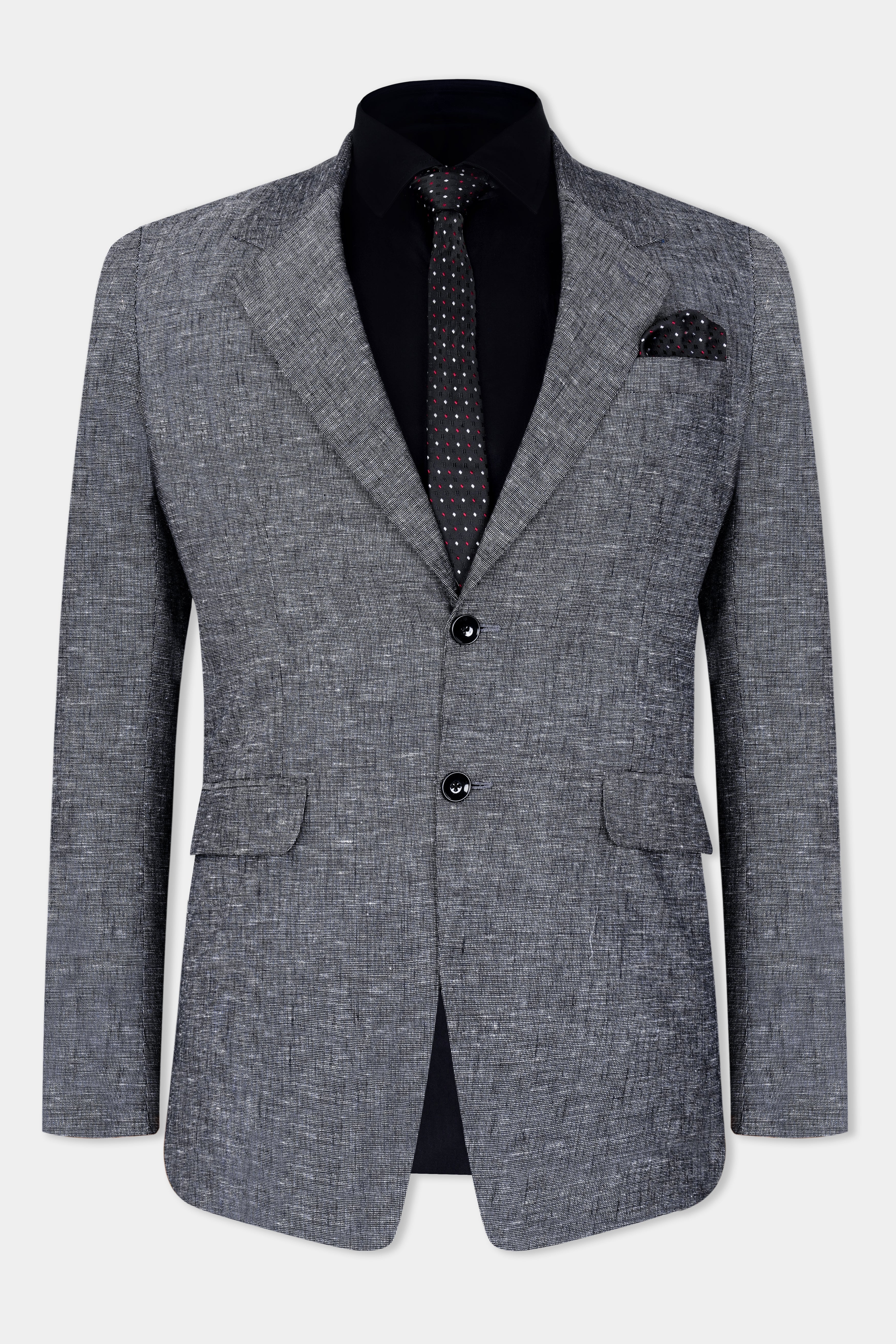 Dim Gray Luxurious Linen Single Breasted Suit ST2923-SB-36, ST2923-SB-38, ST2923-SB-40, ST2923-SB-42, ST2923-SB-44, ST2923-SB-46, ST2923-SB-48, ST2923-SB-50, ST2923-SB-52, ST2923-SB-54, ST2923-SB-56, ST2923-SB-58, ST2923-SB-60