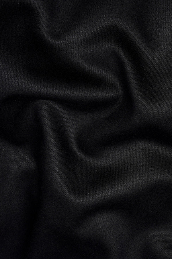 Jade Black Wool Rich Designer Suit