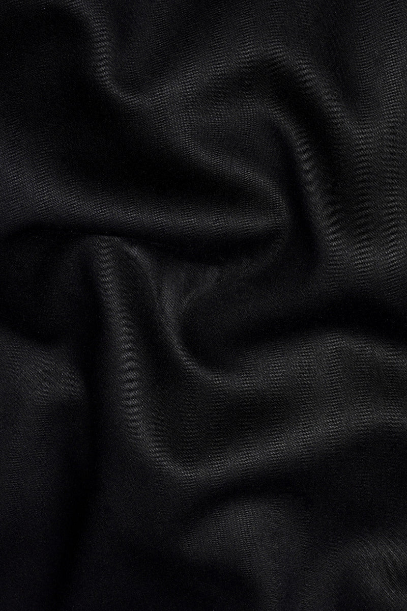 Jade Black Wool Rich Designer Suit