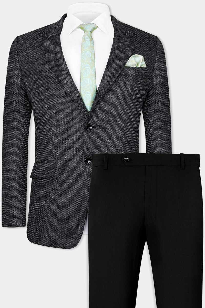 Arsenic Gray Woolrich Single Breasted Suit