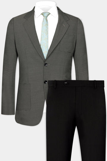Dune Gray Woolrich Single Breasted Sports Suit