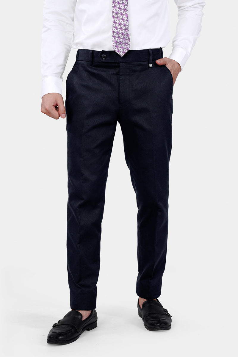 Haiti Blue Premium Cotton Corduroy Sports Suit