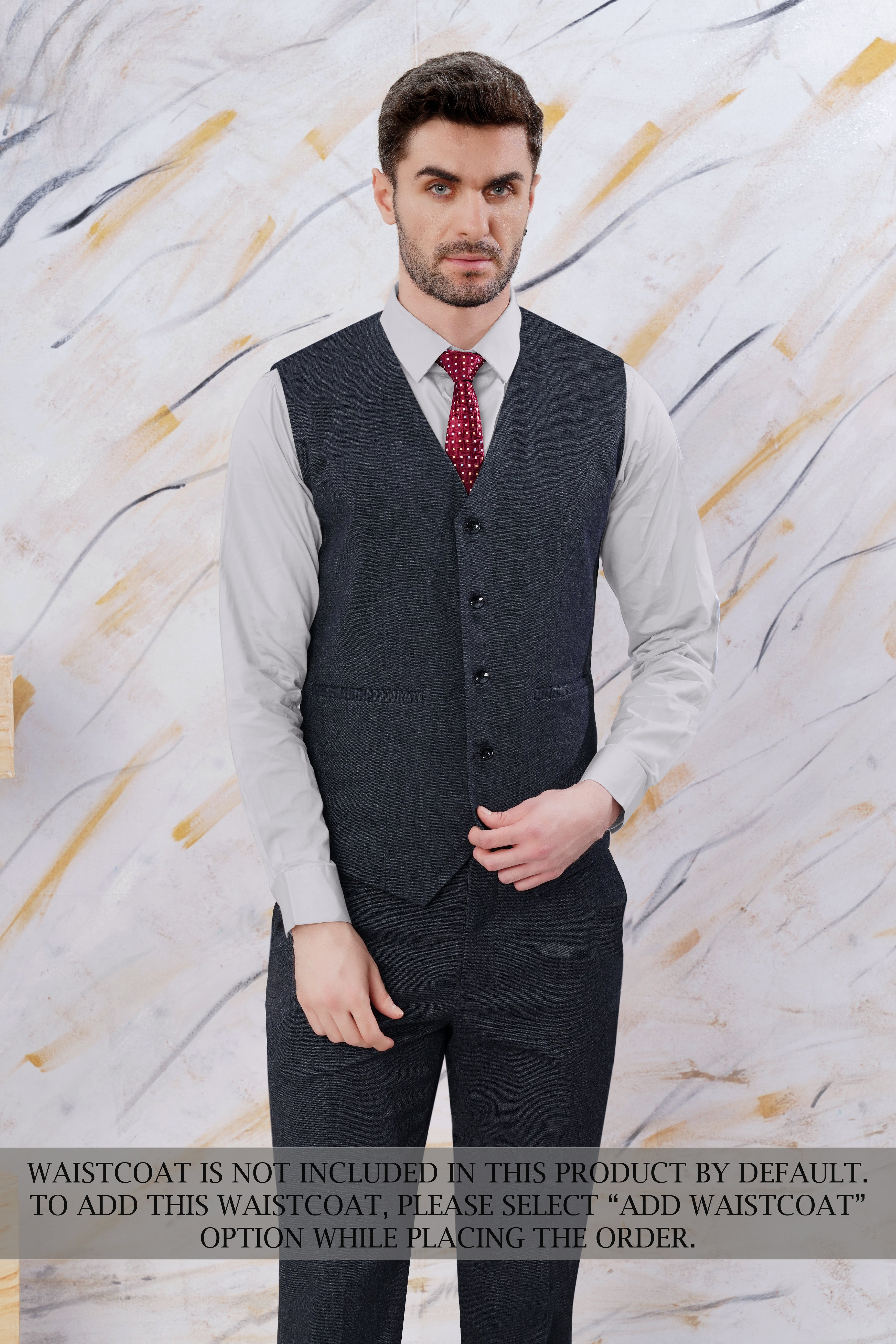 Delft Gray Wool Rich Single Breasted Suit ST3092-SB-36, ST3092-SB-38, ST3092-SB-40, ST3092-SB-42, ST3092-SB-44, ST3092-SB-46, ST3092-SB-48, ST3092-SB-50, ST3092-SB-52, ST3092-SB-54, ST3092-SB-56, ST3092-SB-58, ST3092-SB-60
