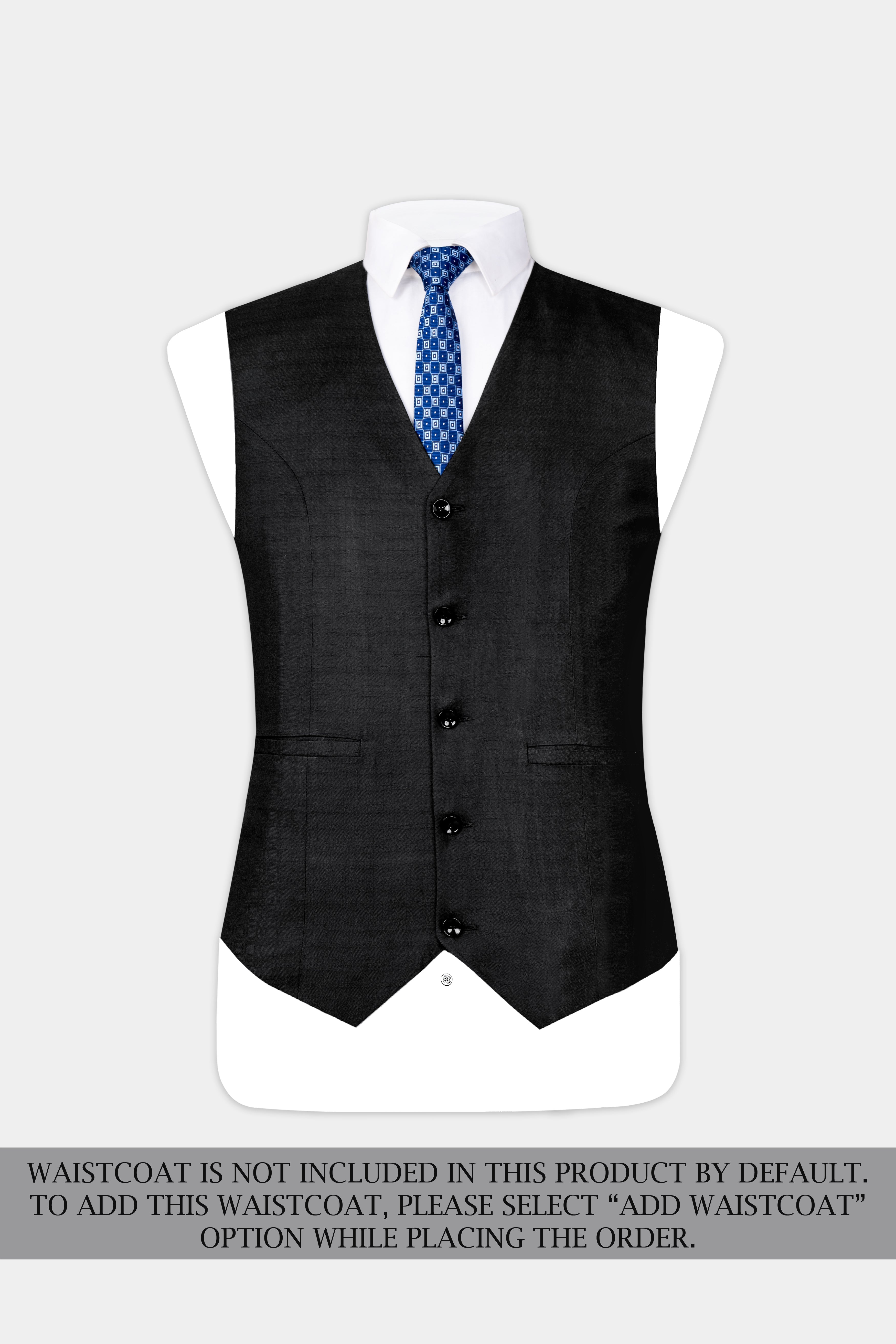 Jade Black Wool Rich Double Breasted Suit