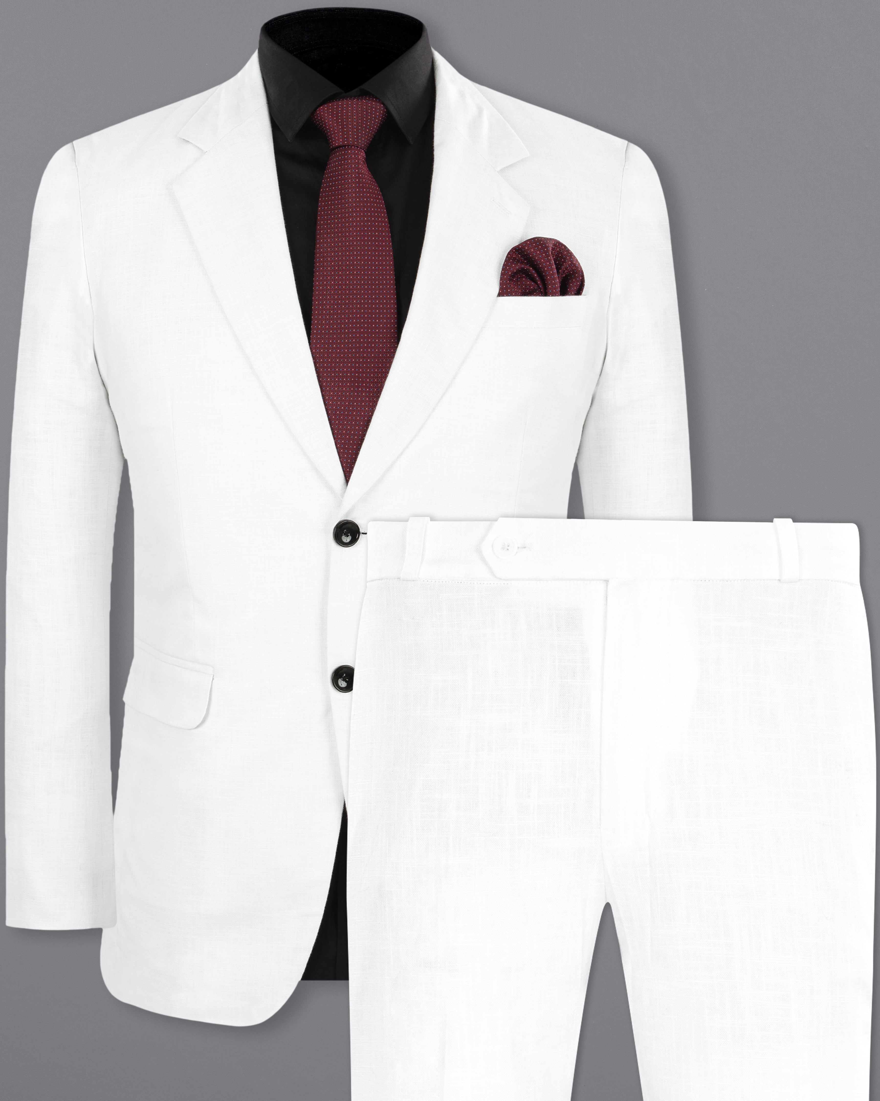 3 Piece White Suit Men | Wedding Groom White Suit