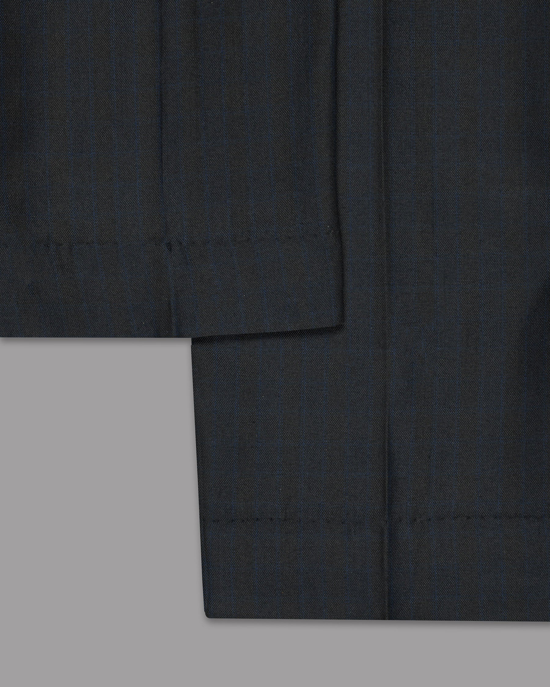 Charcoal Subtle windowpane Wool Blend Suit
